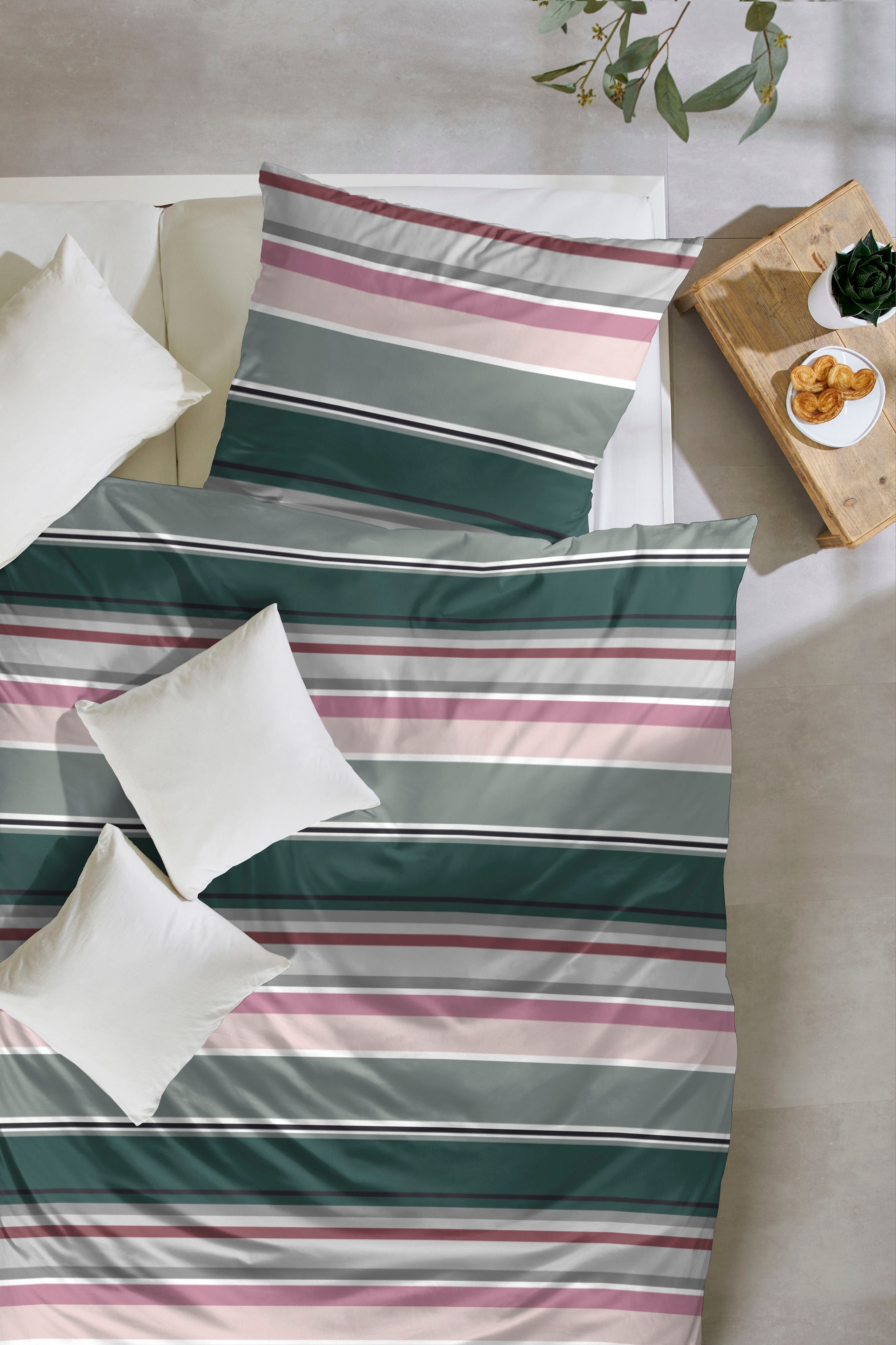 Primera Bettwäsche »Late Summer Stripe«, mit modernen Streifen in frischen Farben