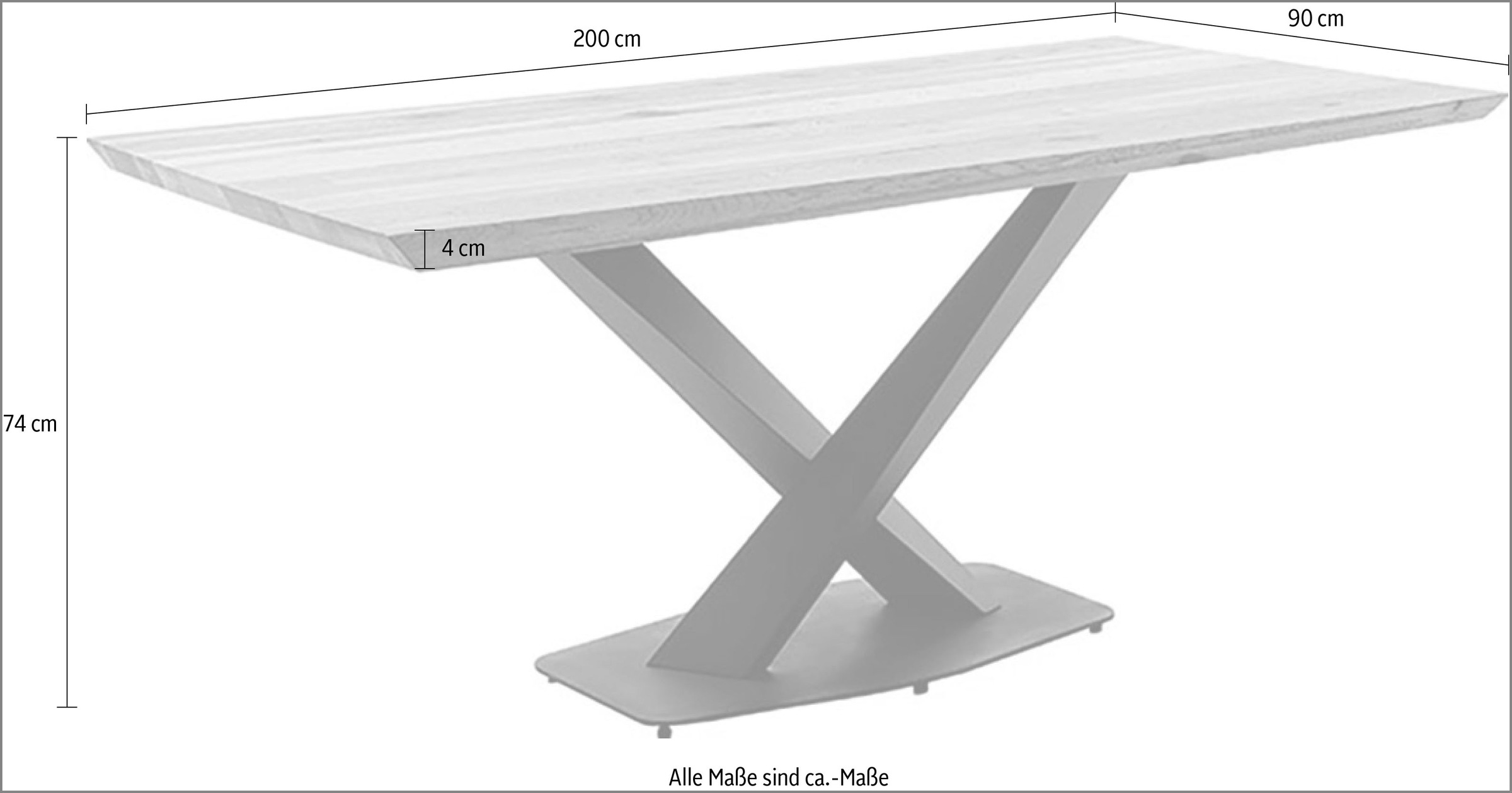MCA living Table de salle à manger »Gravina Esstisch« Ensemble, 1 cuis tlg.
