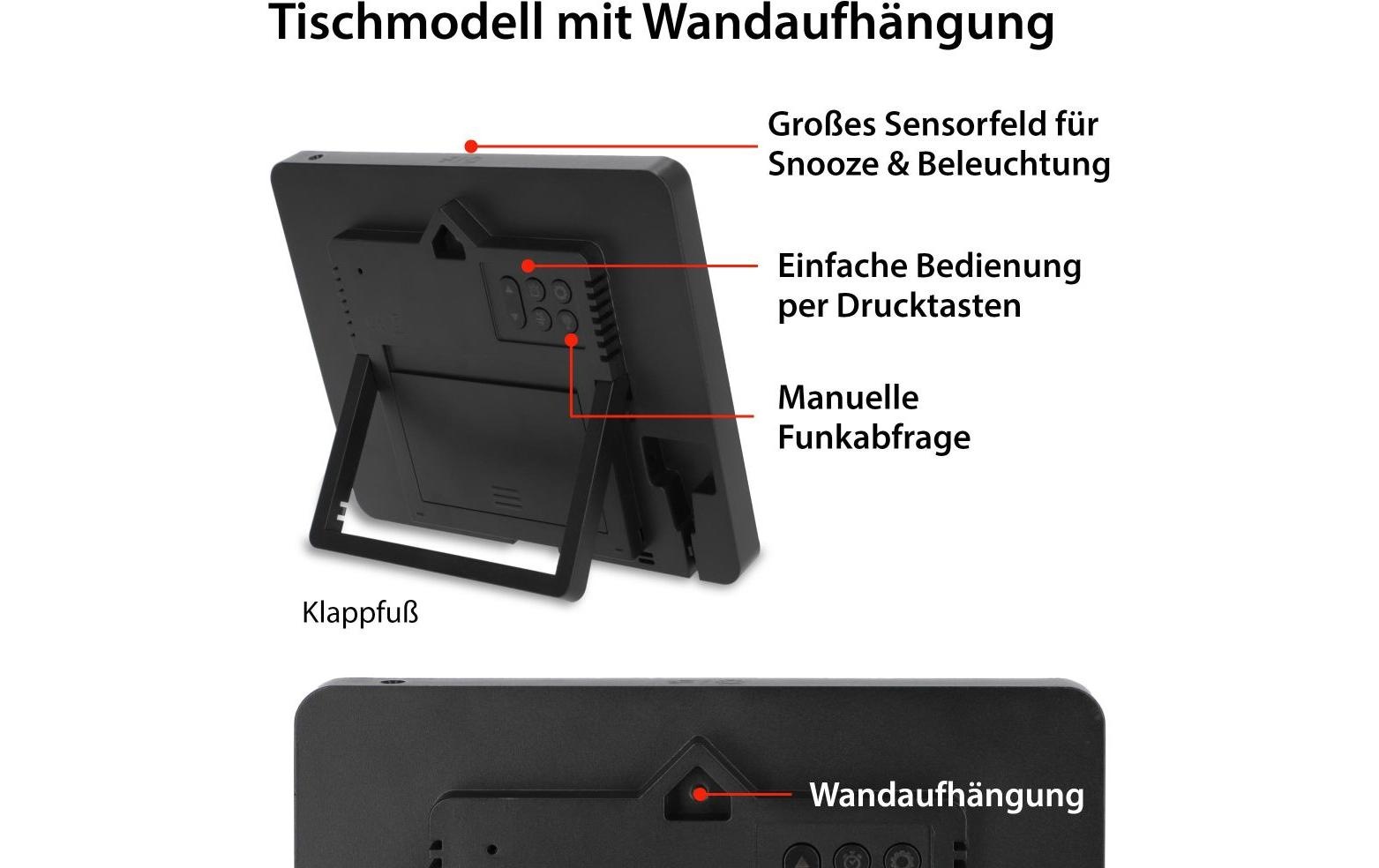 Image of ADE Wanduhr "XL, Schwarz/Weiss"