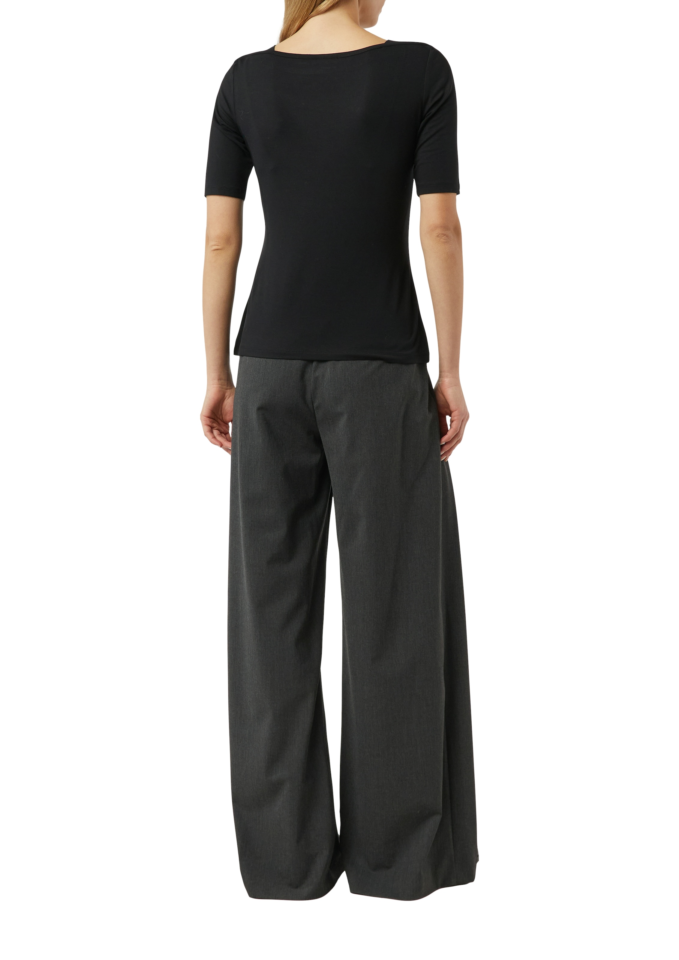 Comma T-Shirt halbarm, mit U-Boot.Ausschnitt