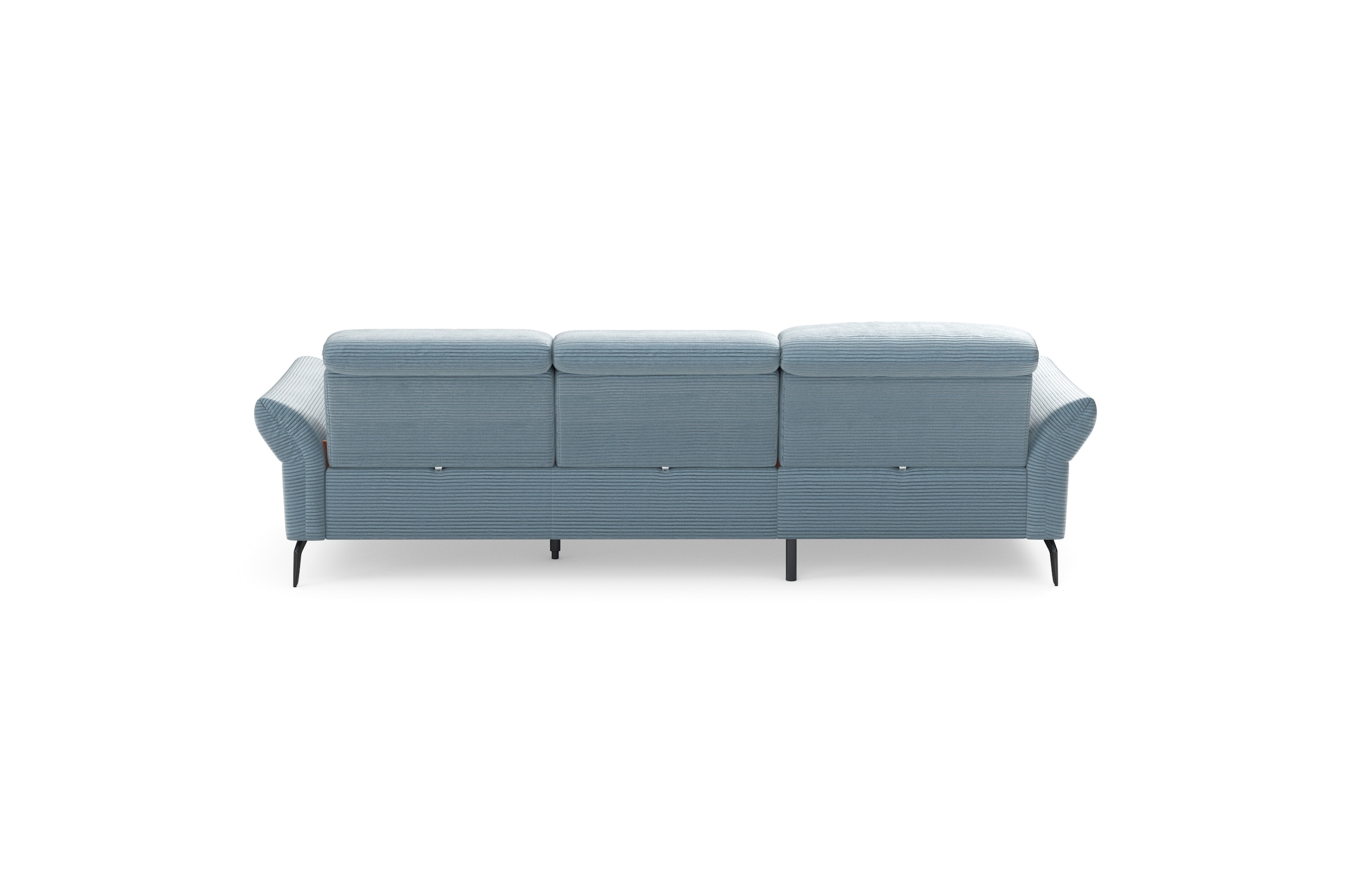 INOSIGN Ecksofa »Coco L-Form«, Sitztiefen-, Arm- und Kopfteilverstellung, Cord-Bezug, Fusshöhe 15 cm