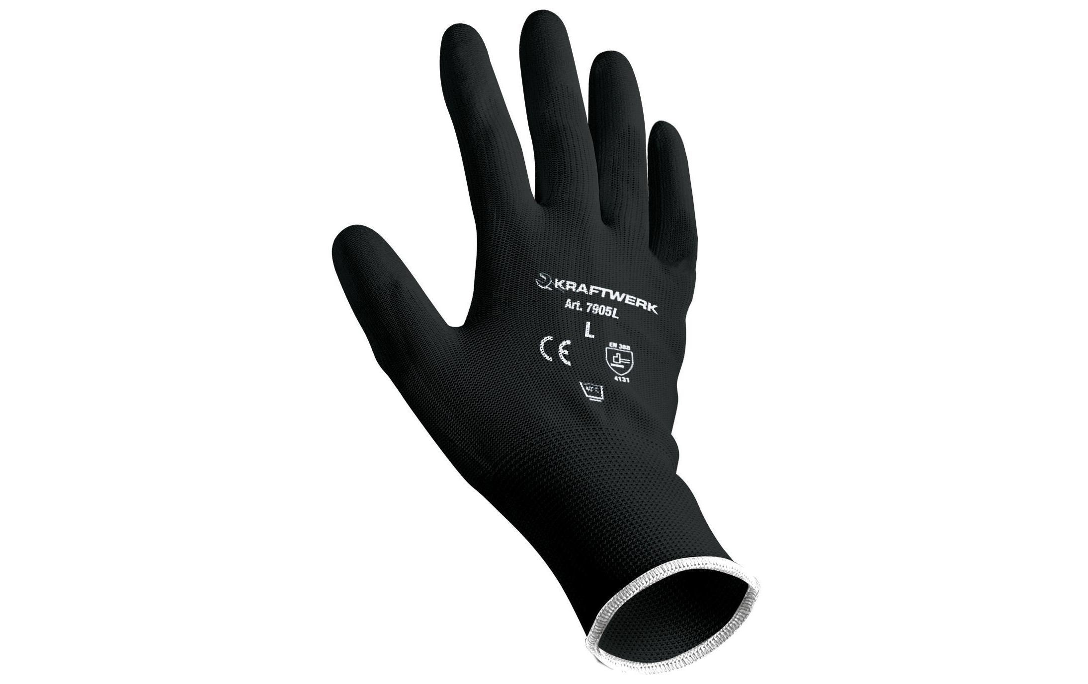 Image of Kraftwerk Gartenhandschuhe "L" 24 Stk. mit hoher Abriebfestigkeit und resistent gegen Motoröle und Fette