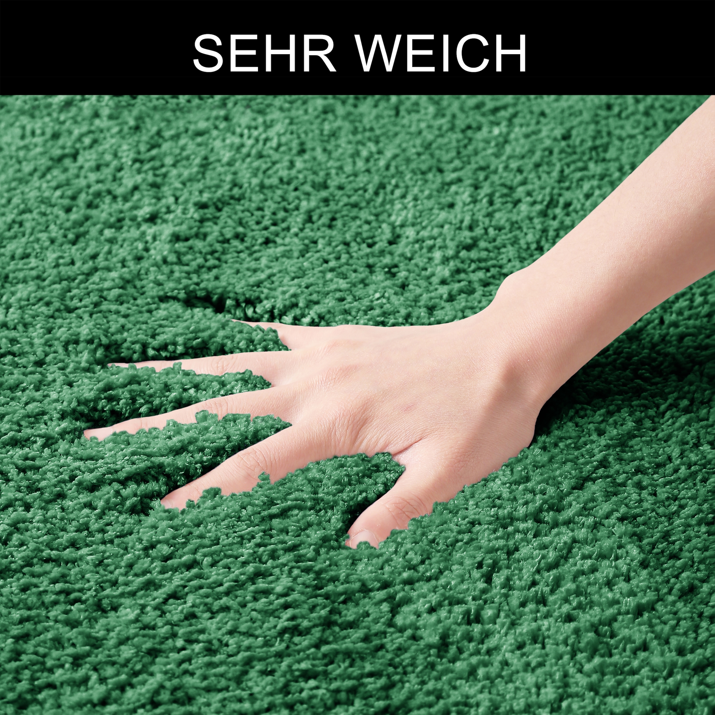 my home Badematte »Inga, Badezimmer Teppich, Badvorleger« Höhe 20 mm rutschhemmend beschichtet fussbodenheizungsgeeignet | schnell trocknend | strapazierfähig Badteppich, unifarben, weich, als halbrund und rechteckig erhältlich