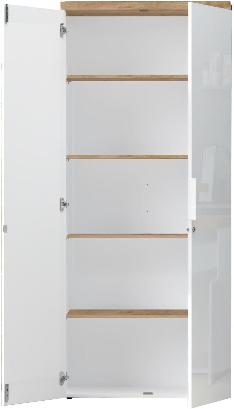 INOSIGN Aktenschrank »Easy B/H 81/193 cm, Büroschrank, Mehrzweckschrank mit 2 Türen« abschliessbar, 4 Böden, Metallgriffe, Top 38 mm stark