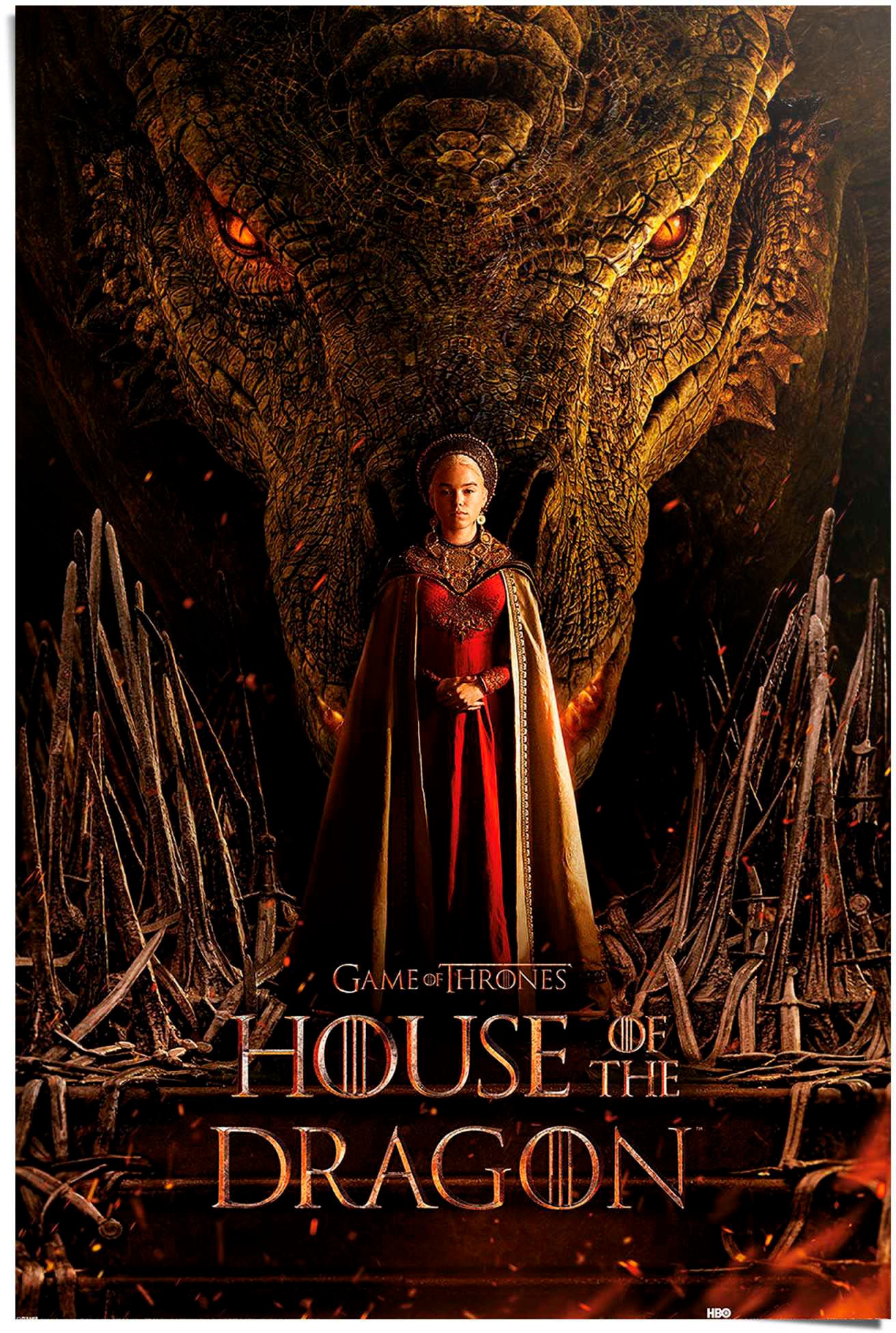Poster »House of the Dragon - dragon throne«