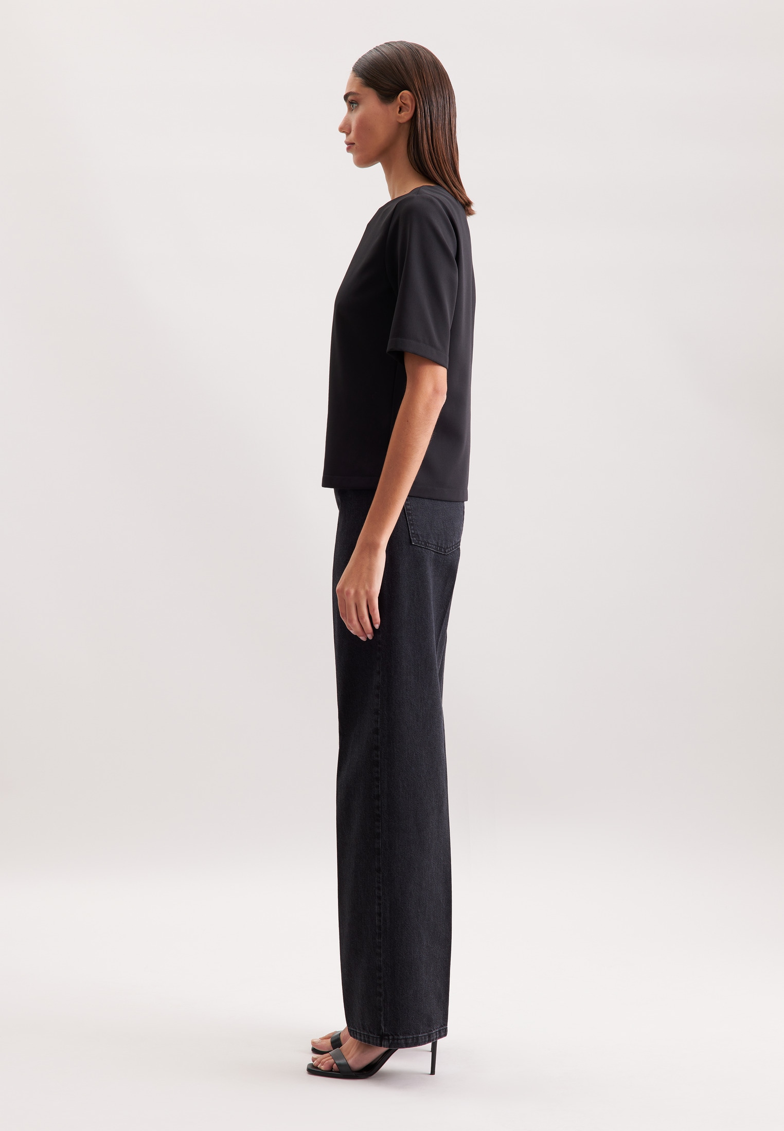 seidensticker Blouse à enfiler 1/2 Rundhals Uni