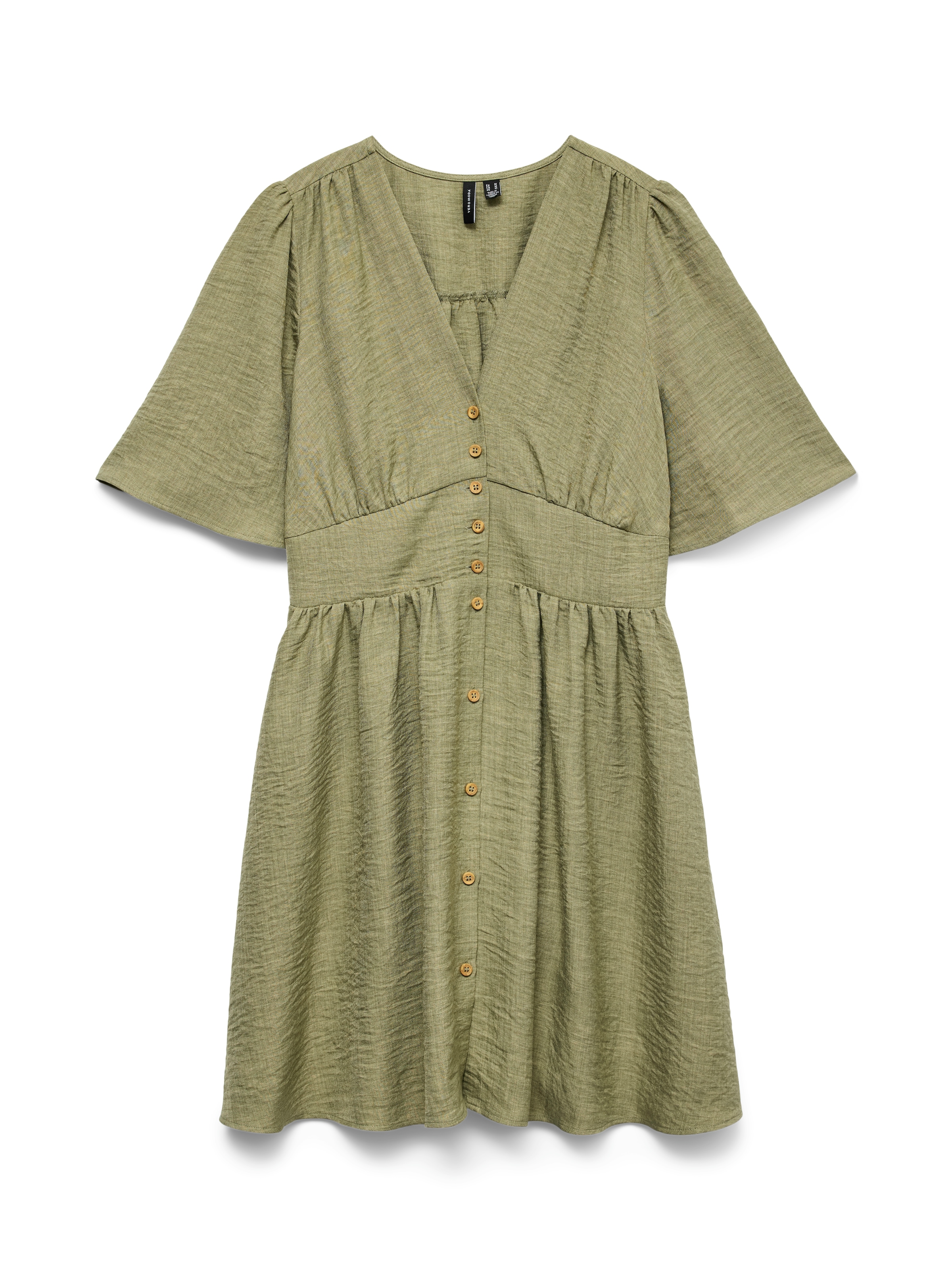 Vero Moda Minikleid »VMMELANEY 2/4 SHORT DRESS WVN NOOS« Sommerkleid, Kunsfaser, taillierte Form