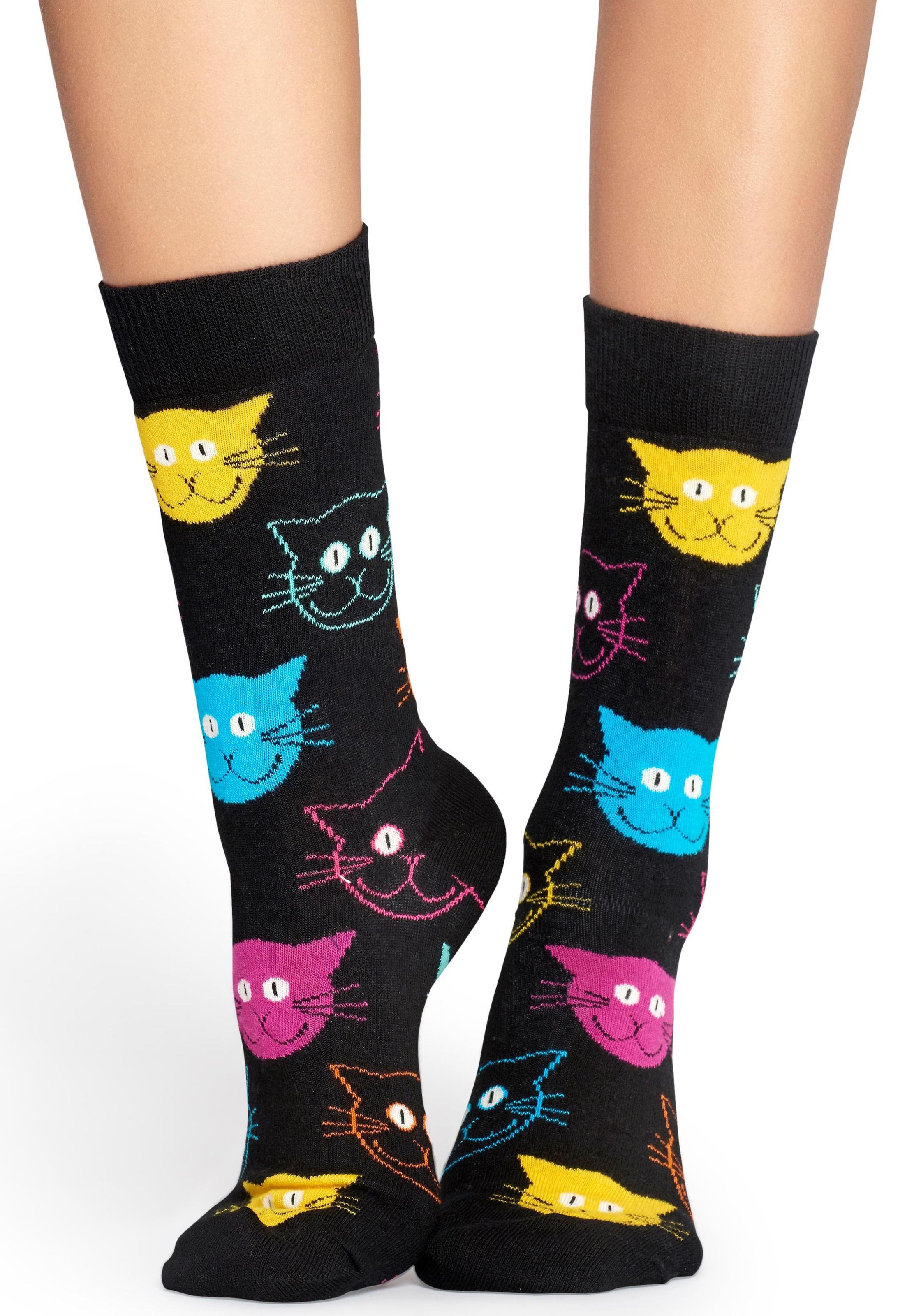 Image of Happy Socks Socken »Cat«, mit bunten Katzengesichtern bei Ackermann Versand Schweiz