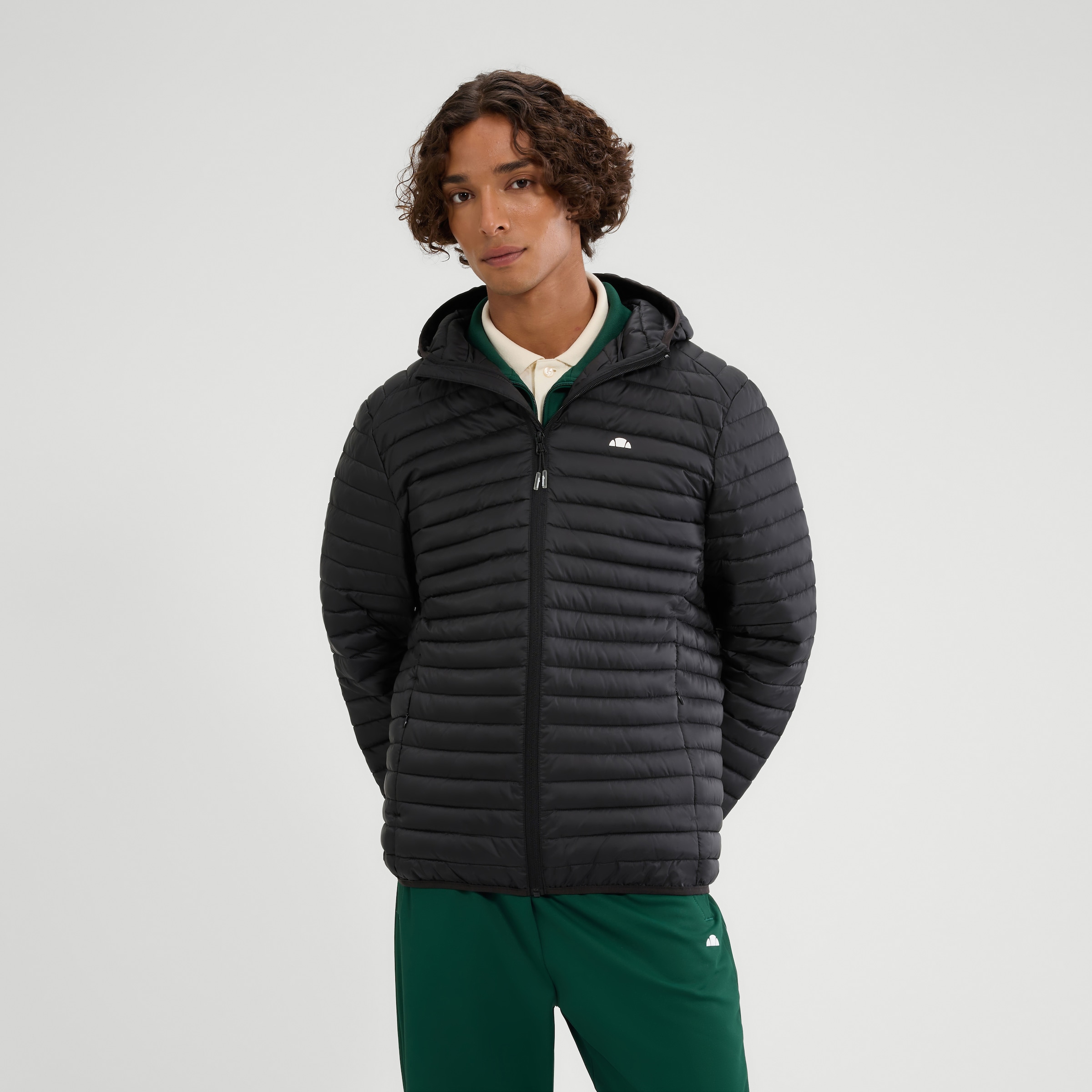 Ellesse Steppjacke für Erwachsene, aus Polyester, leichtes Material, sportlicher Stil