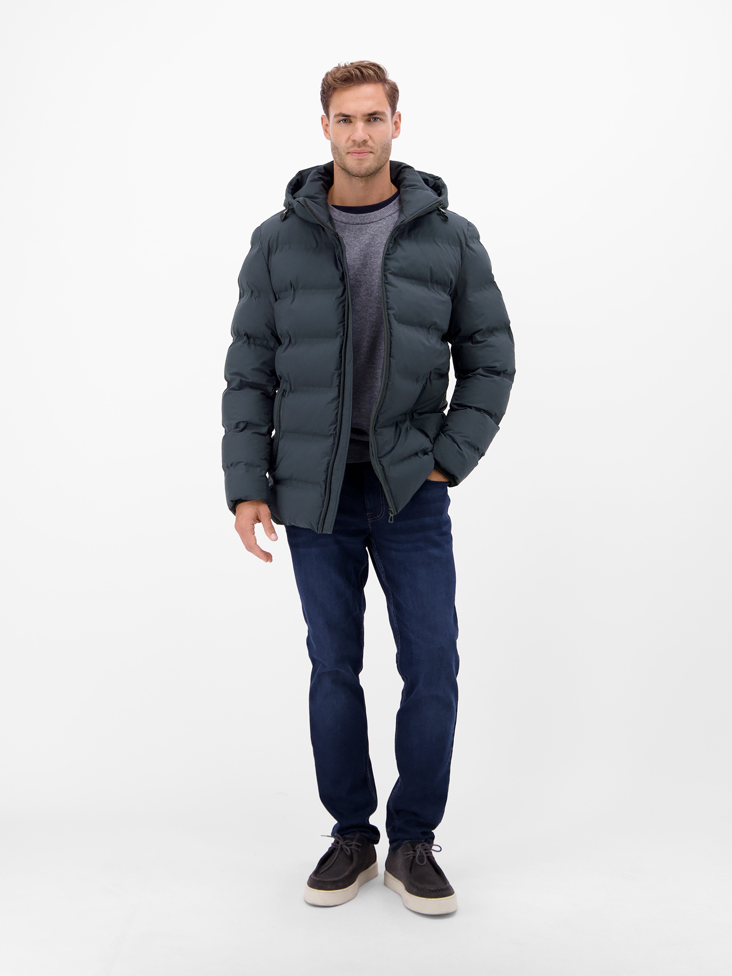 LERROS Veste d'hiver »Herren Winterjacke - smart und unkompliziert« mit Kapuze