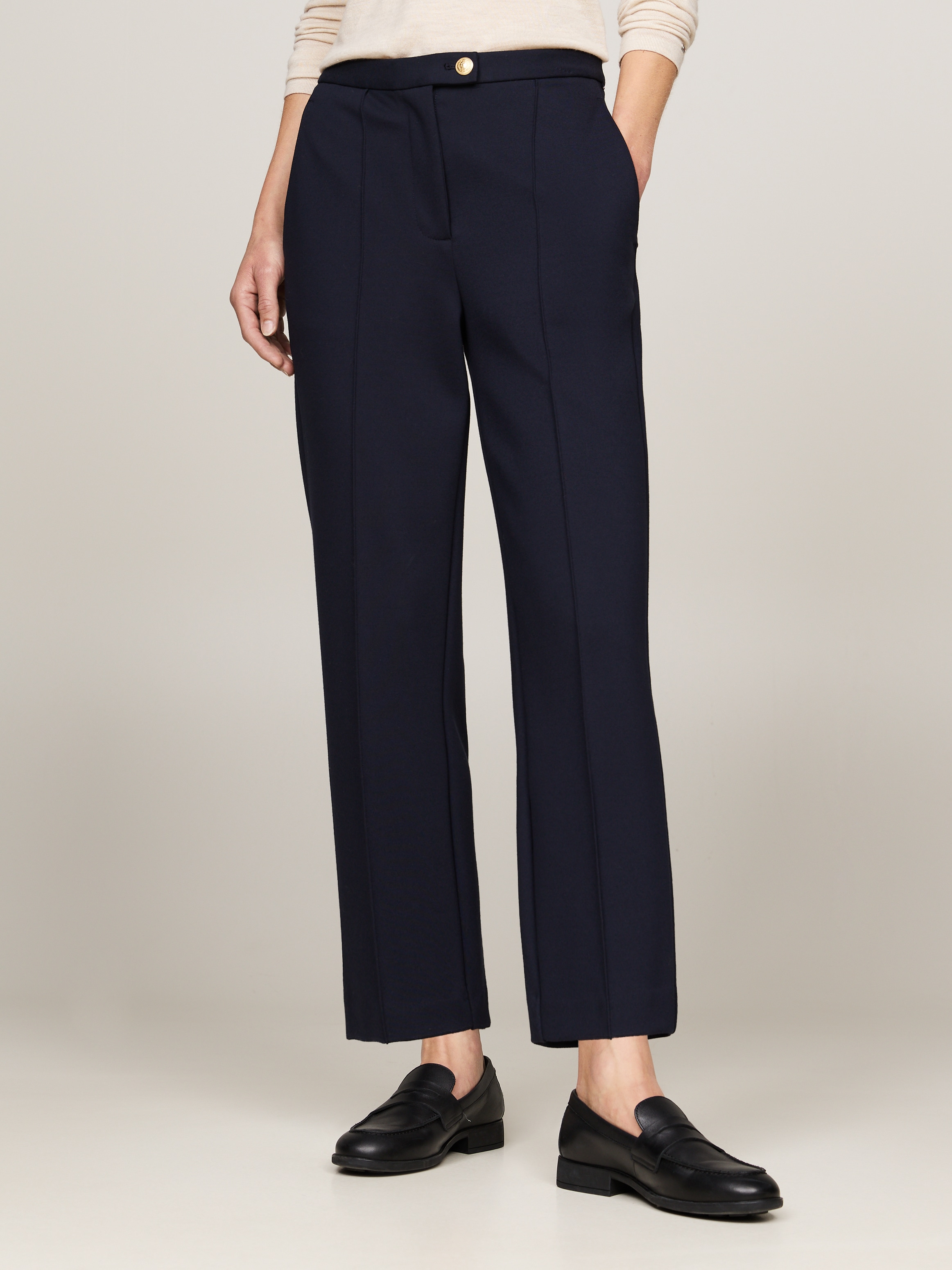 Webhose »PUNTO SLIM STRAIGHT PANT«, mit Tommy Hilfiger Flagge