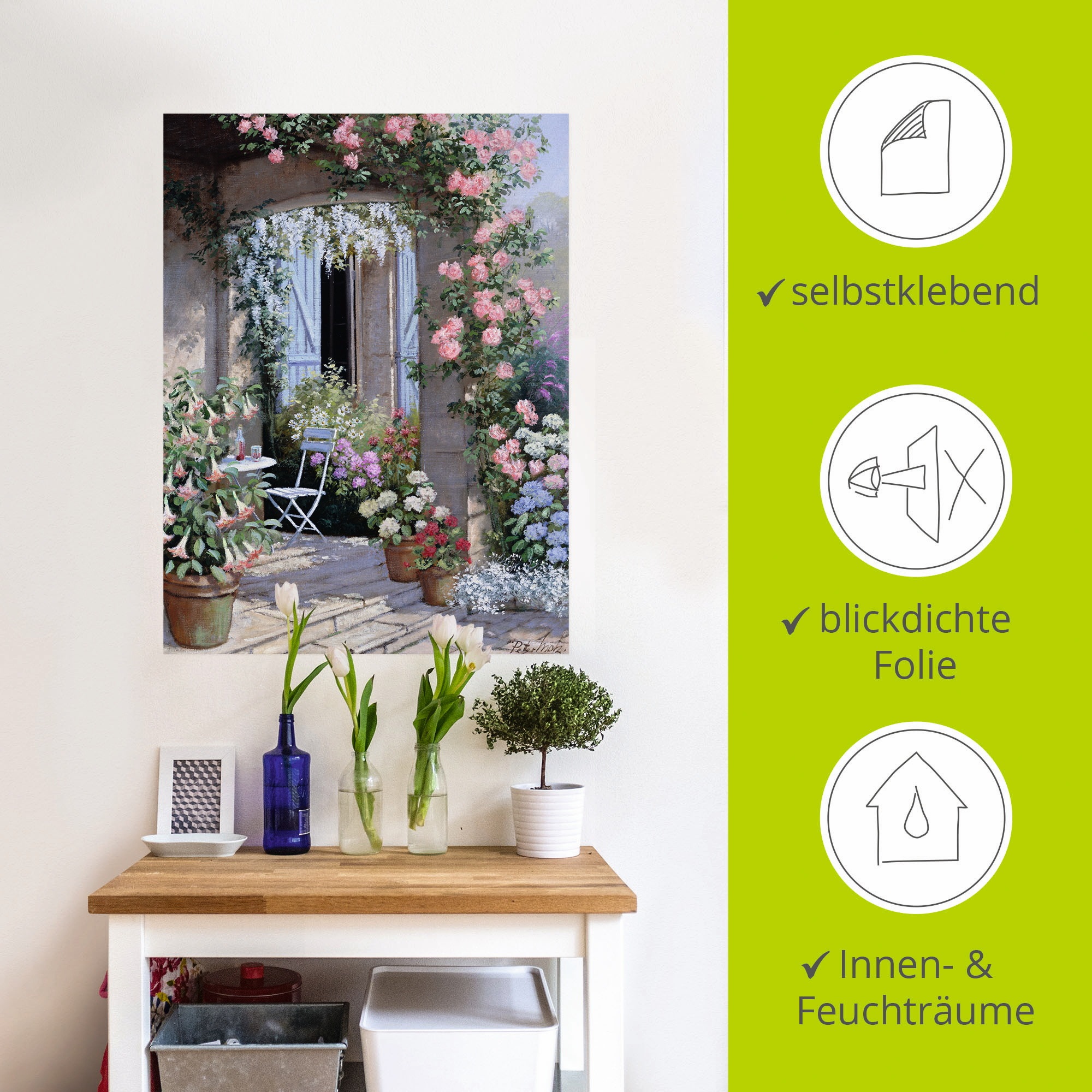 Artland Wandbild »Blumenangebot«, Garten, (1 St.), als Leinwandbild, Poster, Wandaufkleber in verschied. Grössen