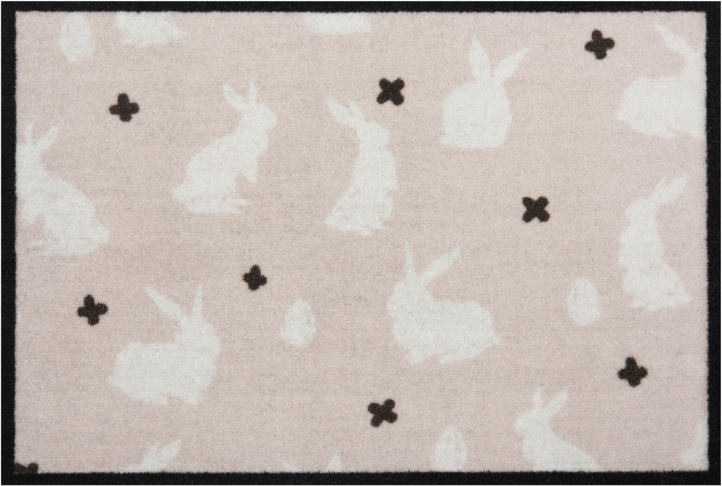 Image of HANSE Home Fussmatte »Easter Rabbit«, rechteckig, 7 mm Höhe, In und Outdoor geeignet, mit Spruch, Tier Motiv, waschbar, Robust, Pflegeleicht, Eingang, Rutschfest bei Ackermann Versand Schweiz