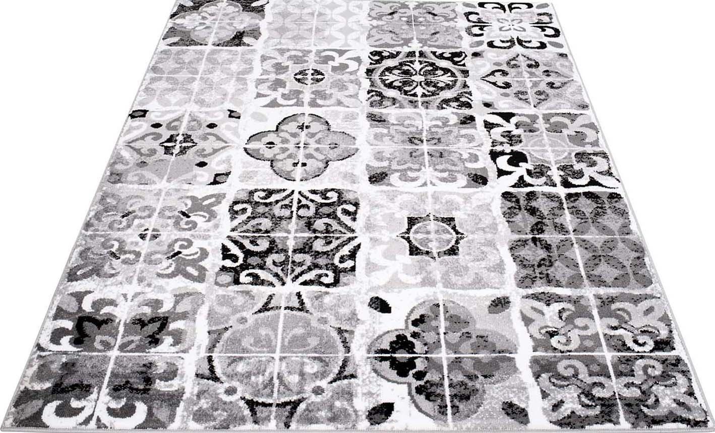 Image of Carpet City Teppich »Timeless 7692«, rechteckig, 6 mm Höhe, Kurzflor, Modern, Patchwork, ideal für Wohnzimmer & Schlafzimmer bei Ackermann Versand Schweiz