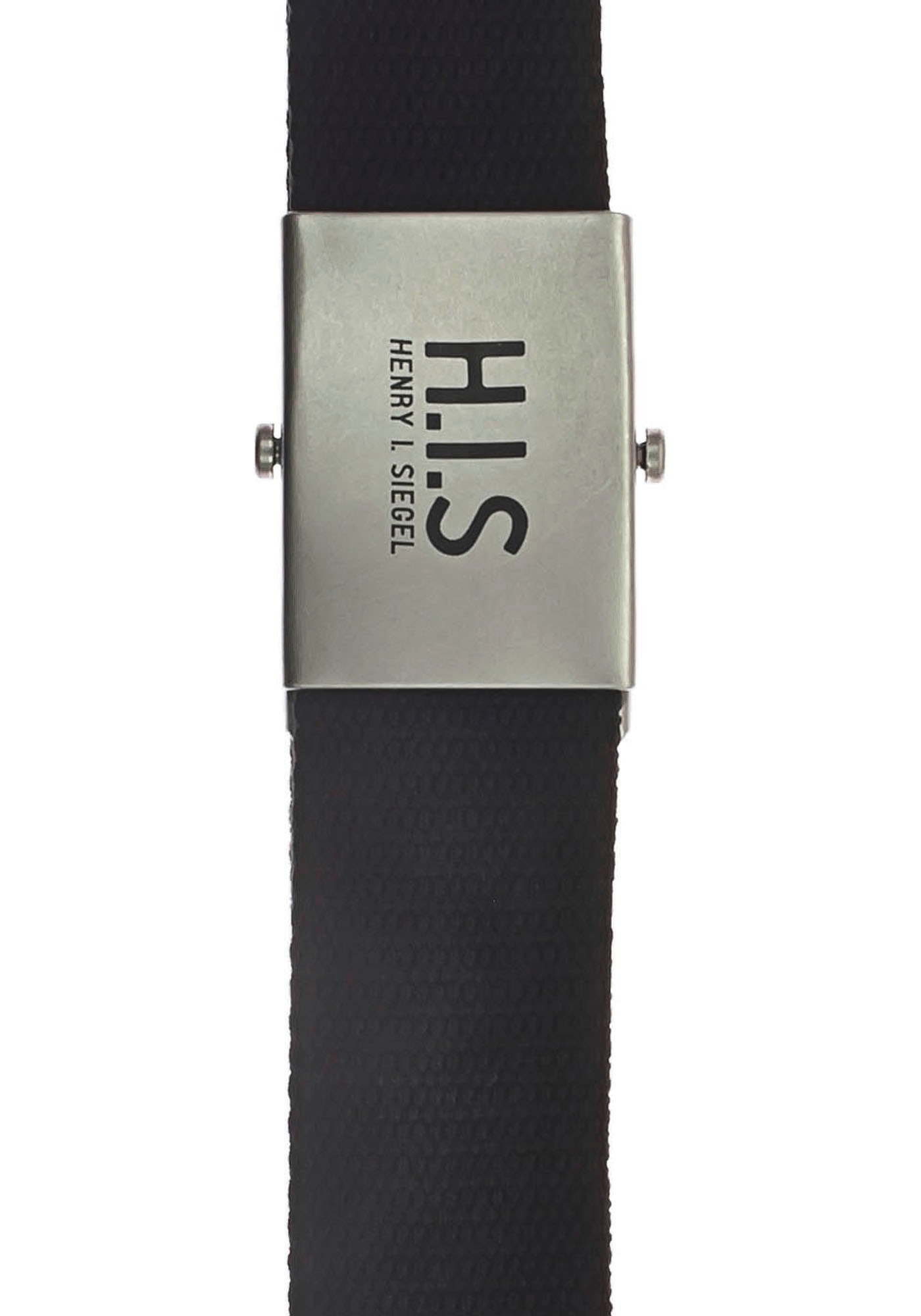 H.I.S Stoffgürtel, Bandgürtel mit H.I.S Logo auf der Koppelschliesse