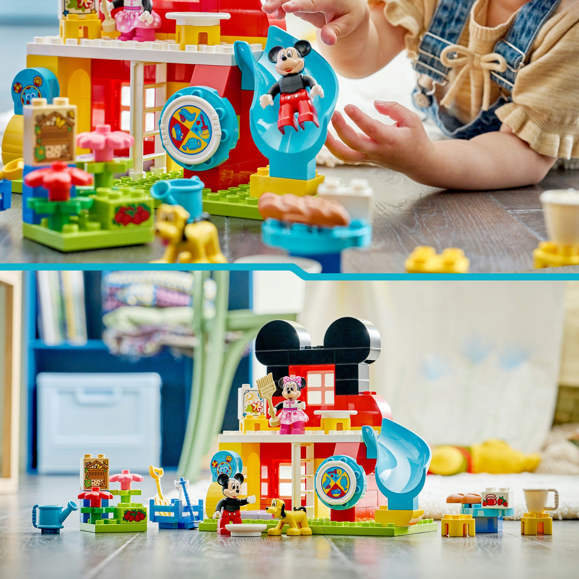 LEGO® Konstruktionsspielsteine »Micky Maus Wunderhaus mit Minnie und Pluto (10465), LEGO DUPLO Disney™«