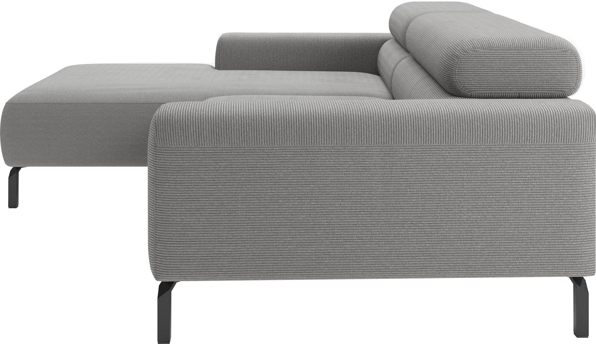 Home affaire Canapé d'angle »Ecksofa, L-Form,  incl. Kopfteilverstellung, Breite 223 cm« réglage électrique de la profondeur d'assise en option