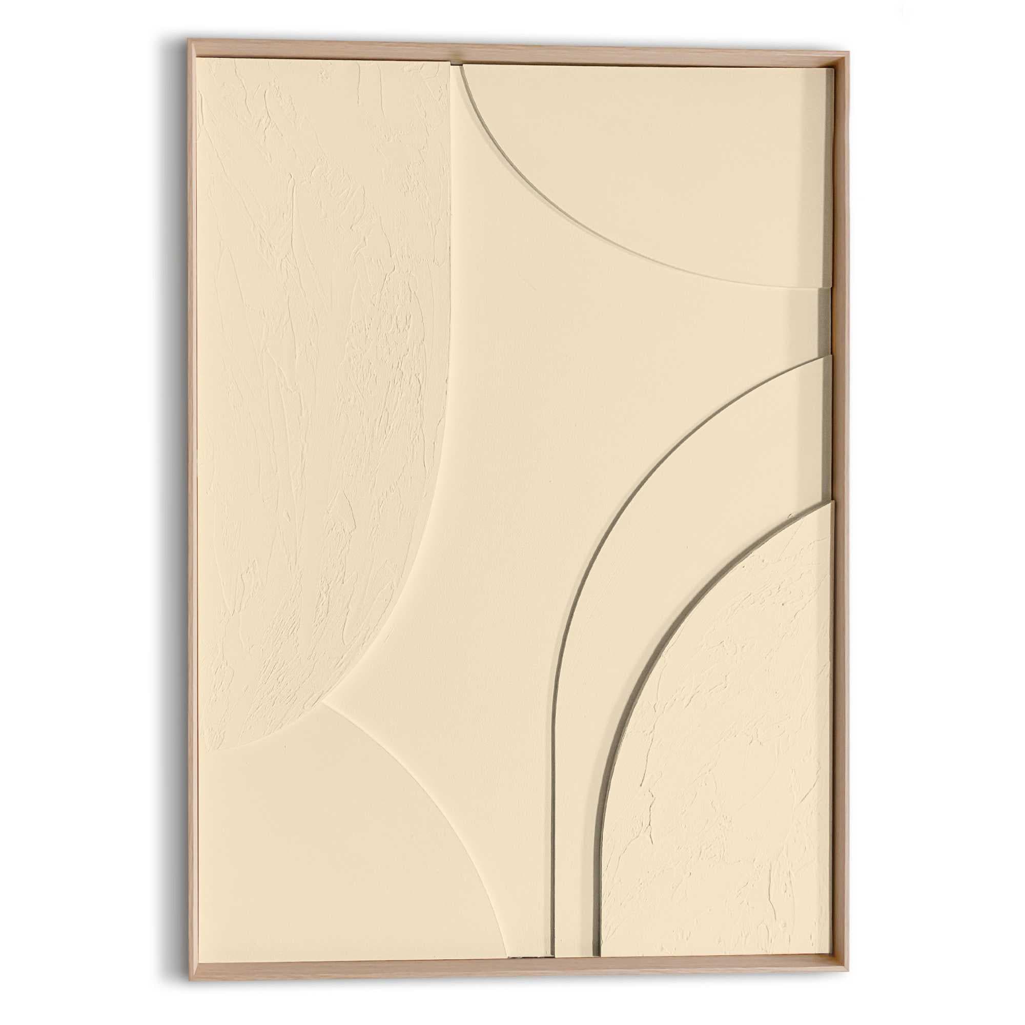 Image of Reinders Wandbild "Terrace - sand" Wohnzimmer - 3D - Minimalistisch - Beige - MDF - Abstrakt - 50x70 cm