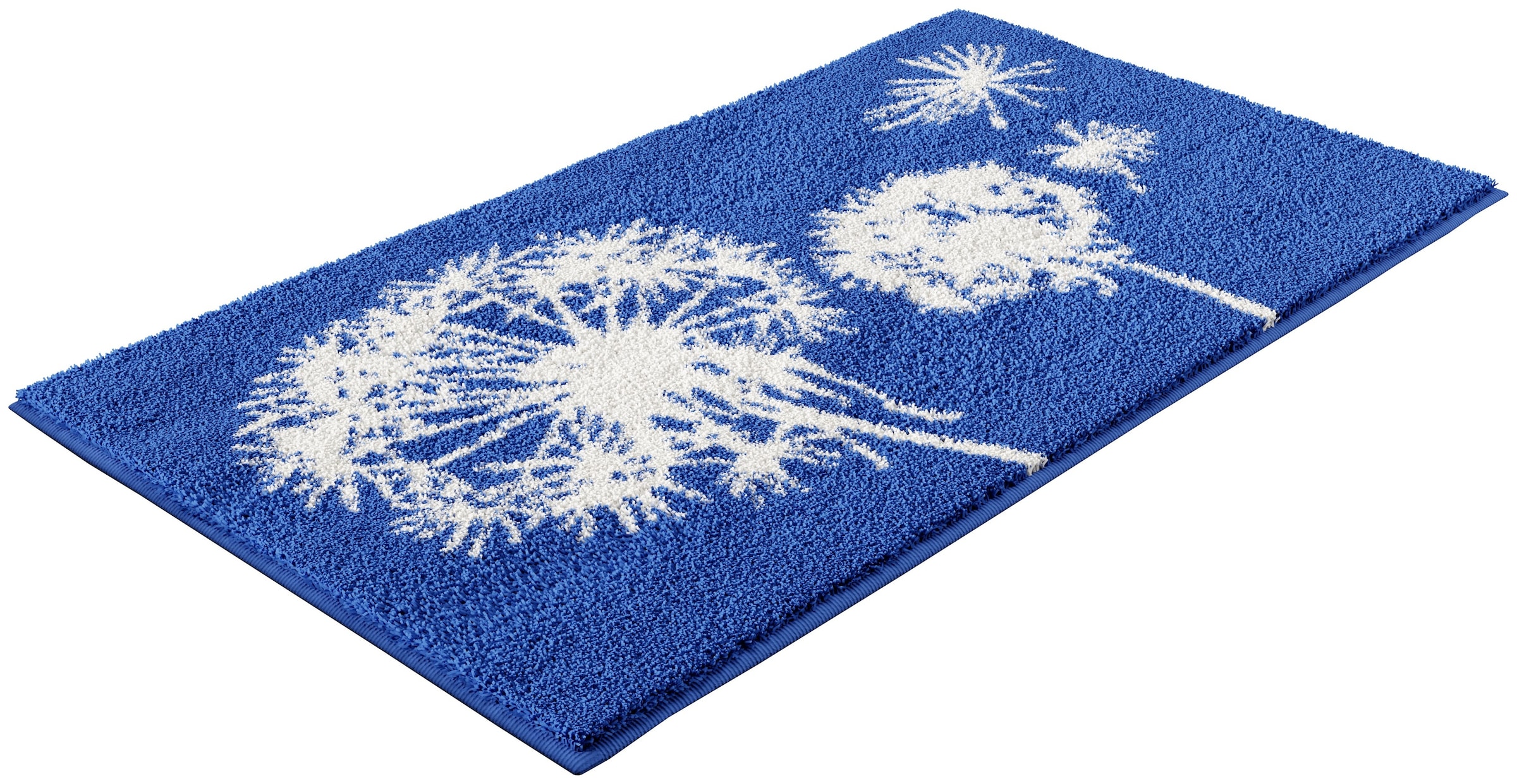 Grund Badematte »Pusteblume, Badvorleger, Badezimmer Teppich, sehr weich«, rutschhemmend beschichtet, schnell trocknend-fussbodenheizungsgeeignet, weiche Haptik, auch als 2-teiliges Set erhältlich, Made in Europe