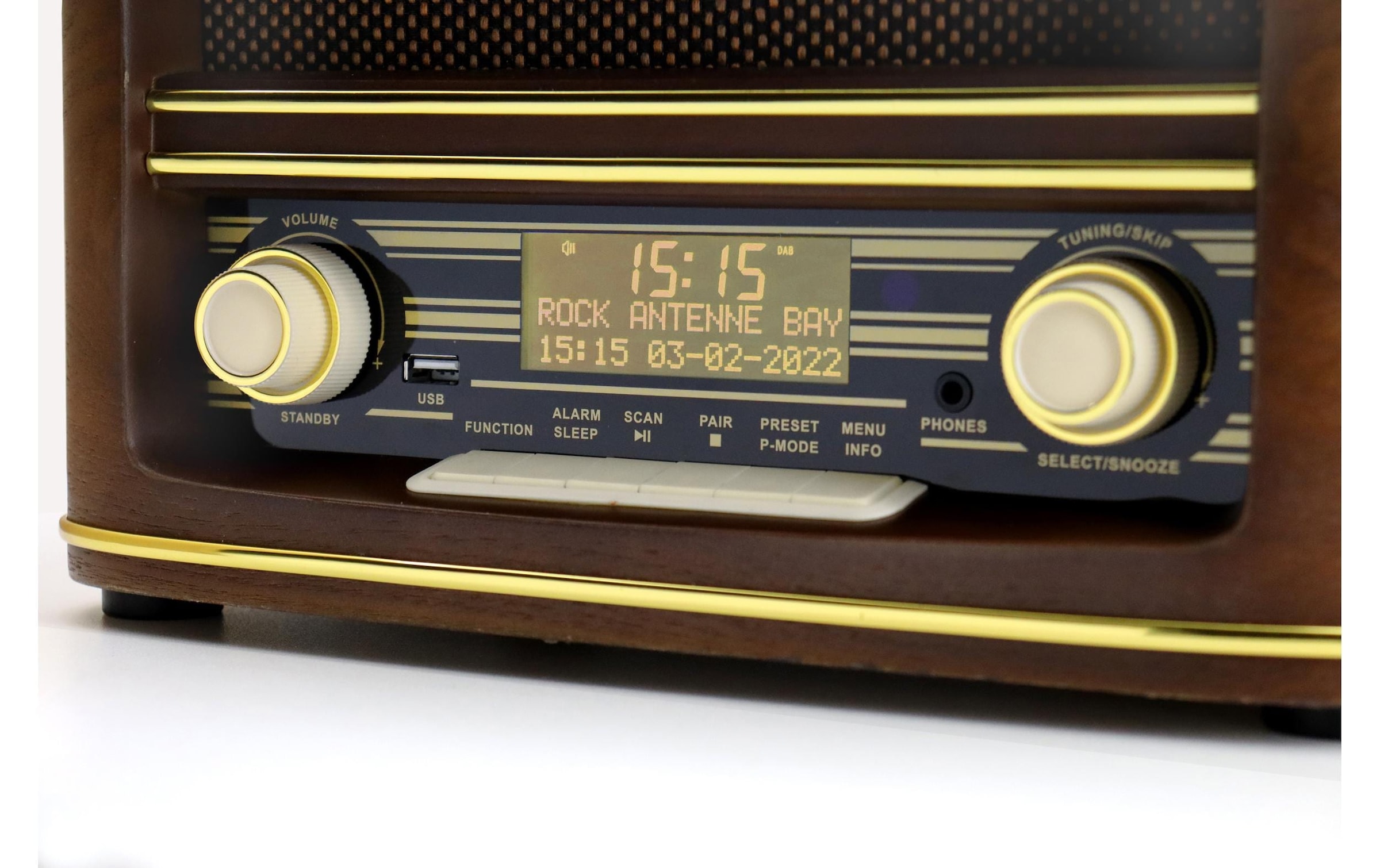 Soundmaster Stereoanlage »NR961 Braun«, (Digitalradio (DAB+)-FM-Tuner)