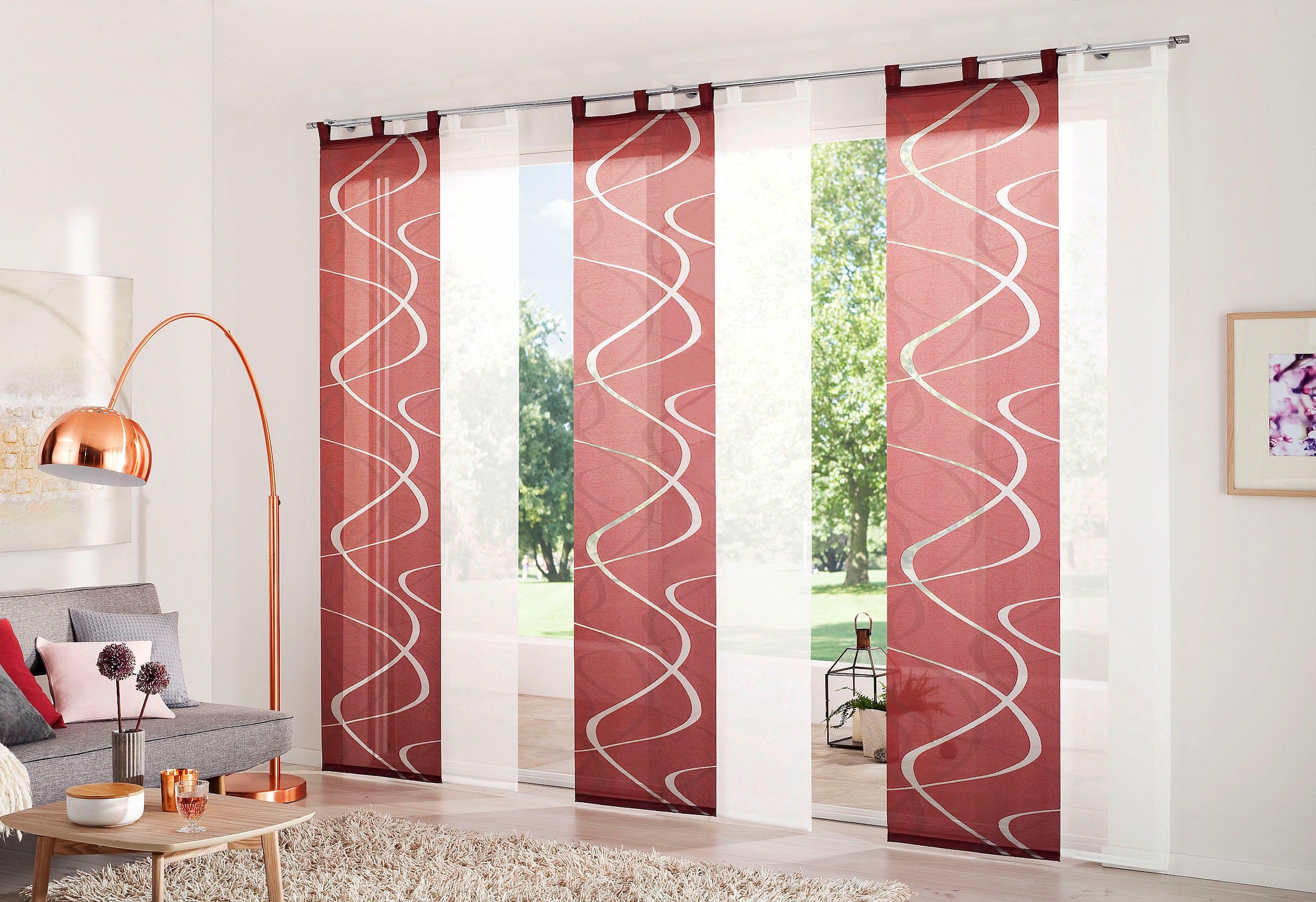 Neutex for you! Schiebegardine »Pelotas« Schlaufen 1 Stk. tlg. inkl. Beschwerunsstange