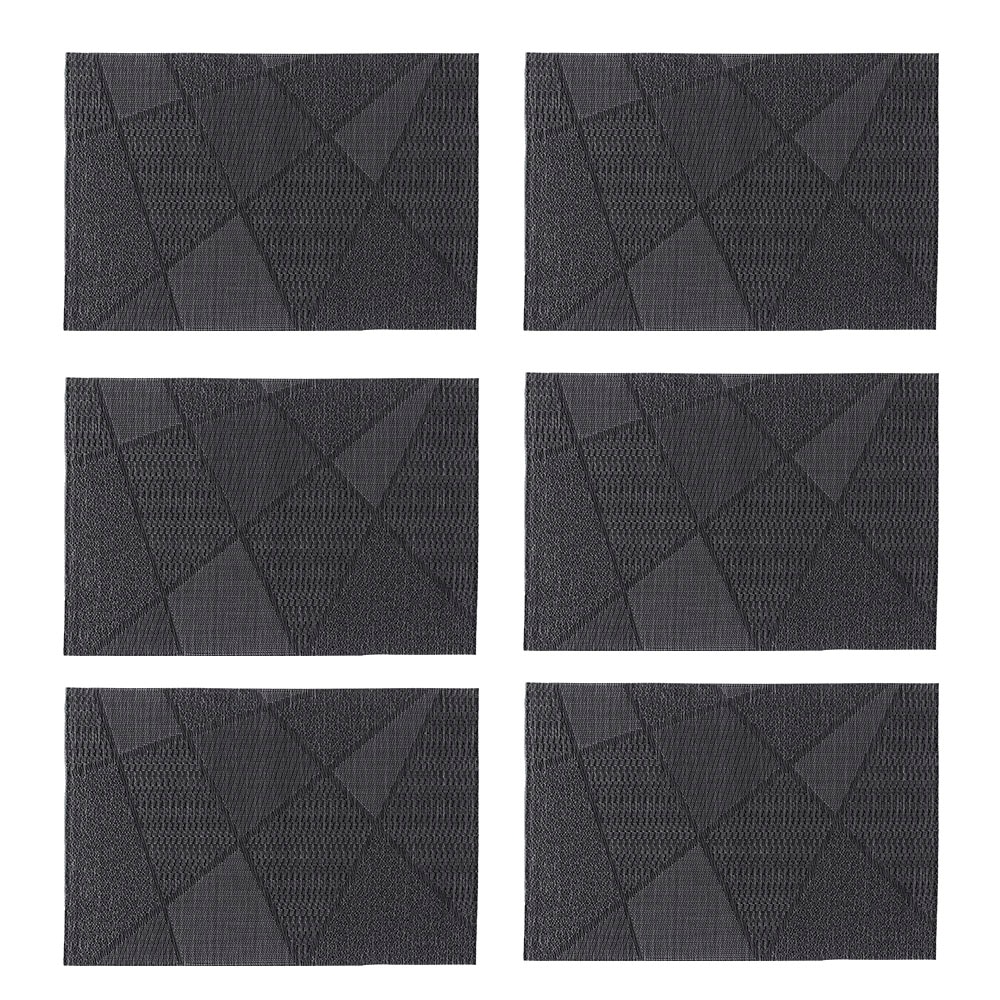 Image of Zeller Present Platzset stylisches Muster, 6-teilig, Kunststoff, 30 x 45 cm