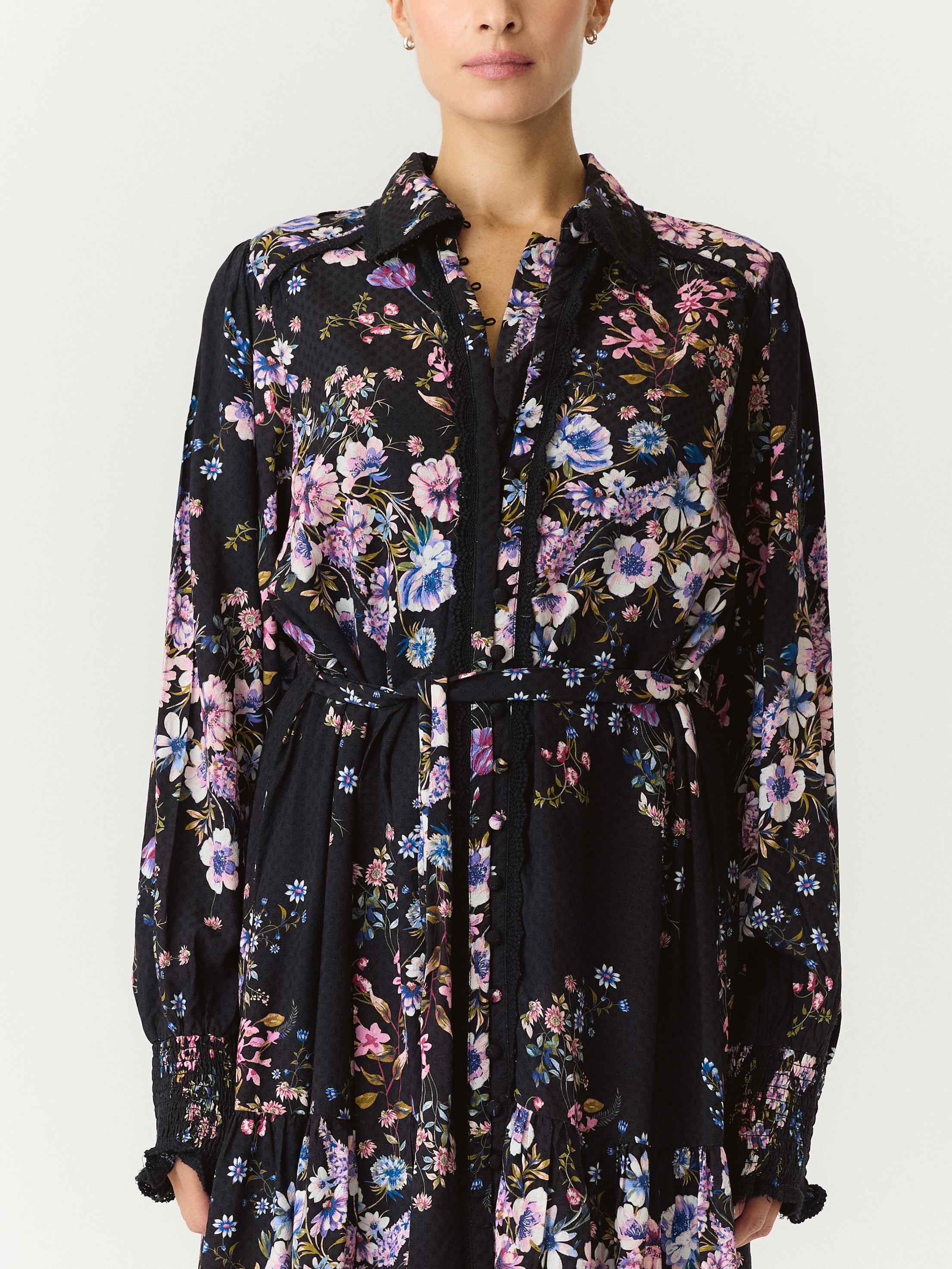 Image of Y.A.S Blusenkleid "YASTILERA LS SHIRT DRESS S. NOOS" Viskose, regular fit