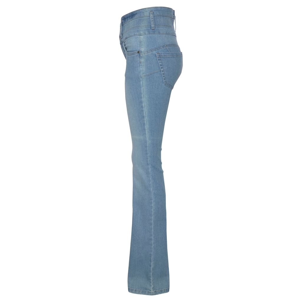Arizona Bootcut-Jeans »mit extrabreitem Bund«