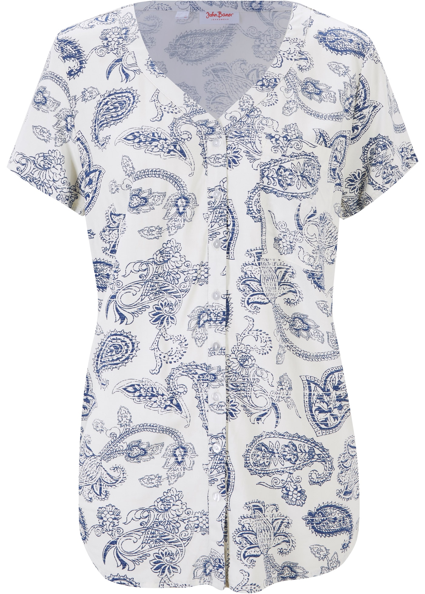 bonprix Kurzarmbluse