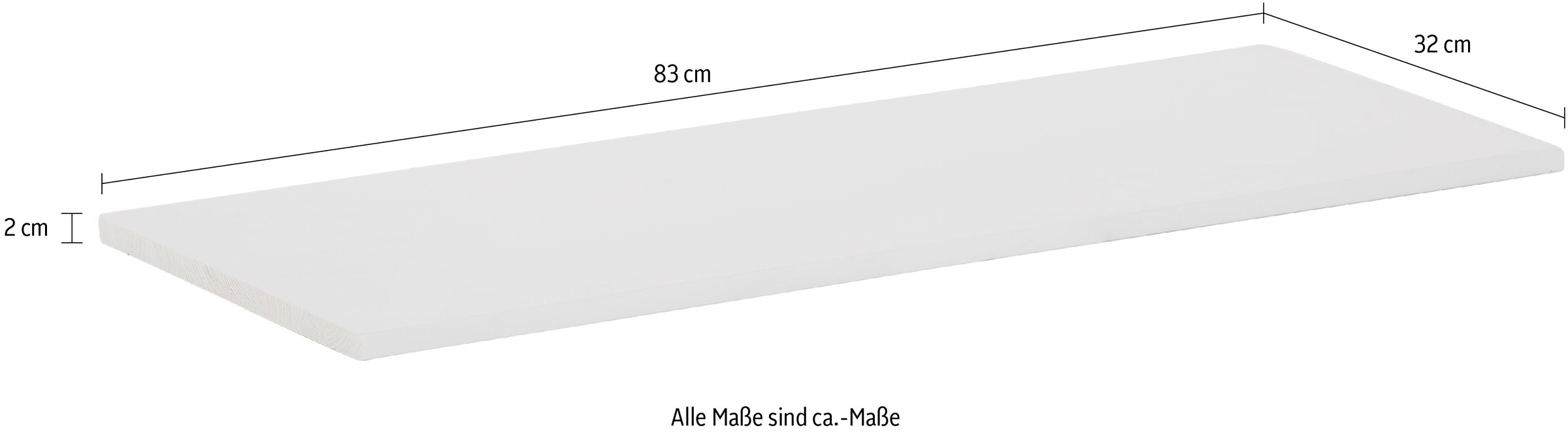 Home affaire Einlegeboden »Ayanna«, (3 St.), Breite 83 cm, aus massiver Kiefer, FSC®