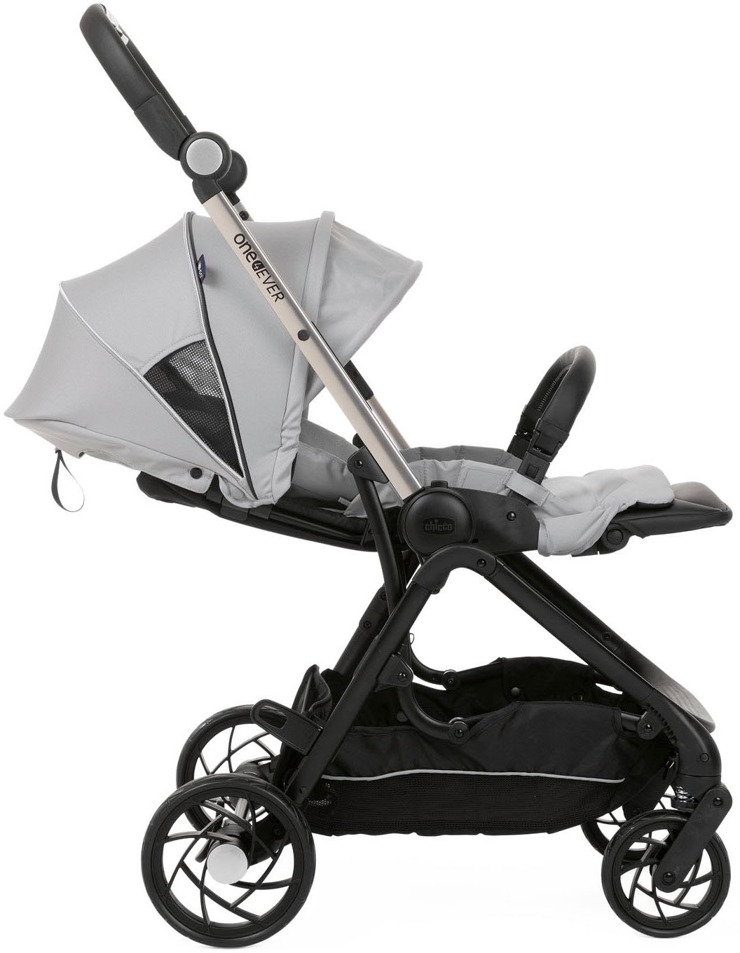 Chicco Kombi-Kinderwagen »Kinderwagen One4ever, silverleaf«, mit zwei Sitzen