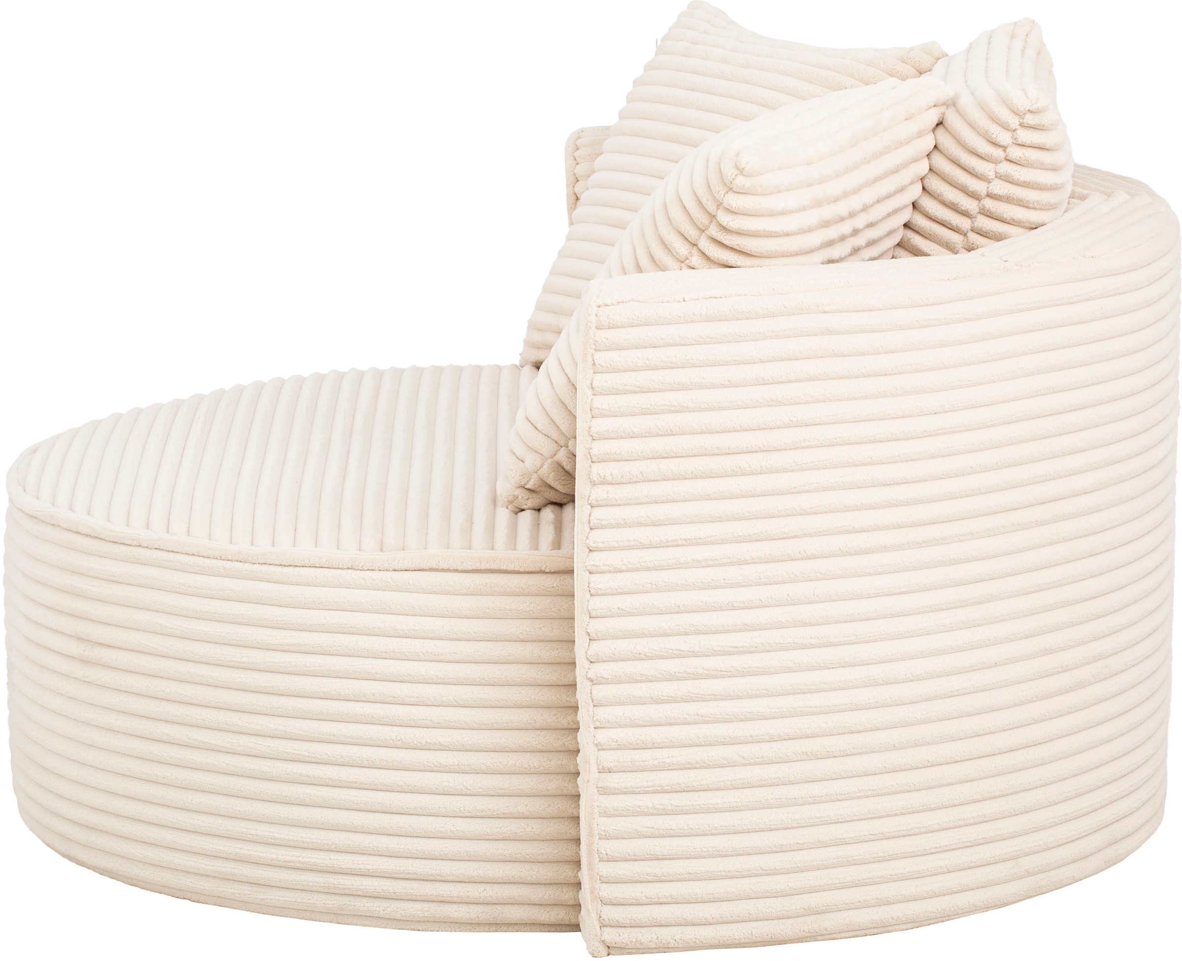 LeGer Home by Lena Gercke XXL-Sessel »Isalie, Lesesessel, Loveseat, inklusive Zierkissen«, extra grosse Sitzfläche, optional mit Hocker, Cord, Samt, Bouclé