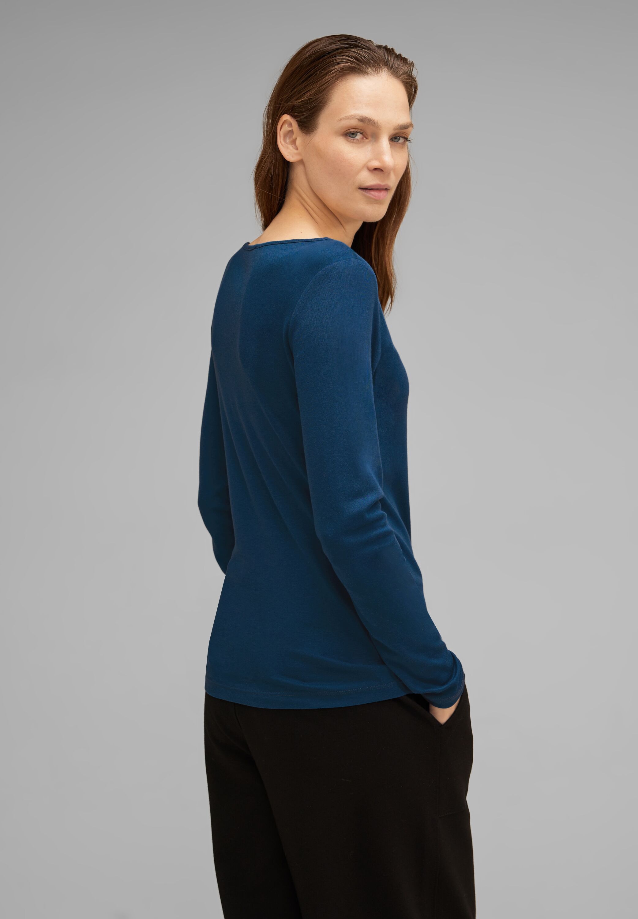 STREET ONE Langarmshirt »Basic Langarmshirt«, in softer Qualität