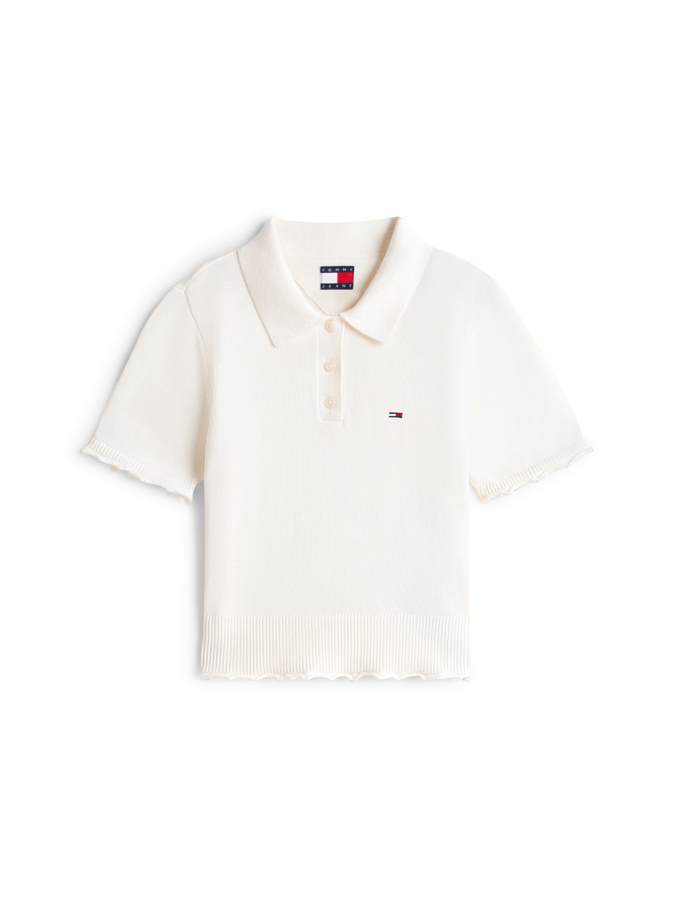 Tommy Jeans Strickpullover »TJW LETTUCE POLO SWEATER«