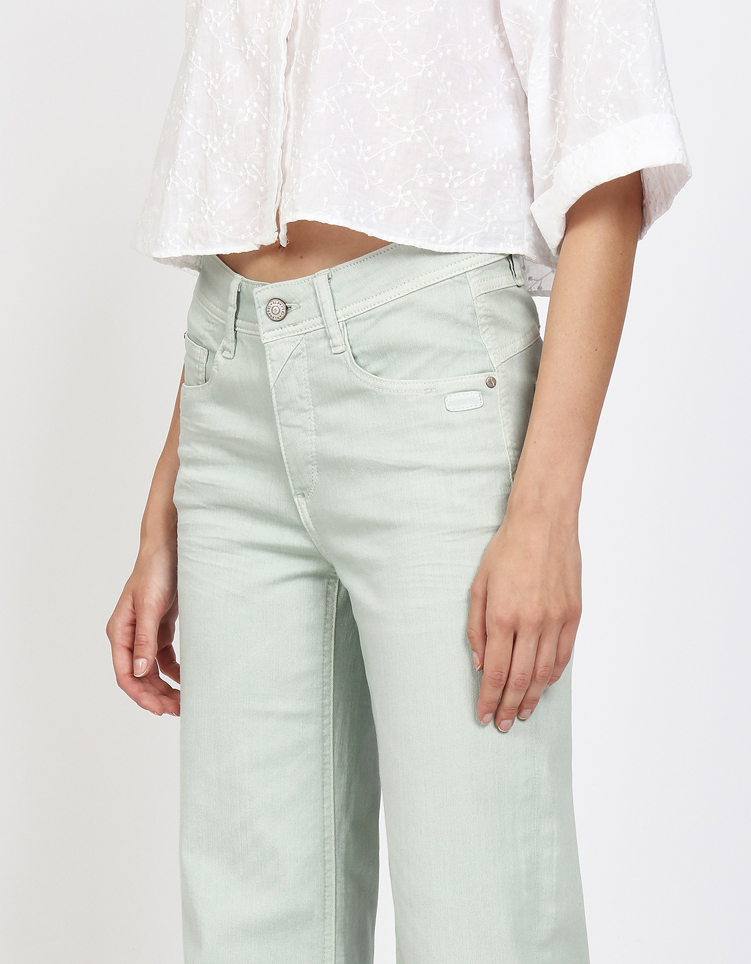 GANG Jeans large »94AMELIE WIDE« mit geradem Beinverlauf, weicher Denim