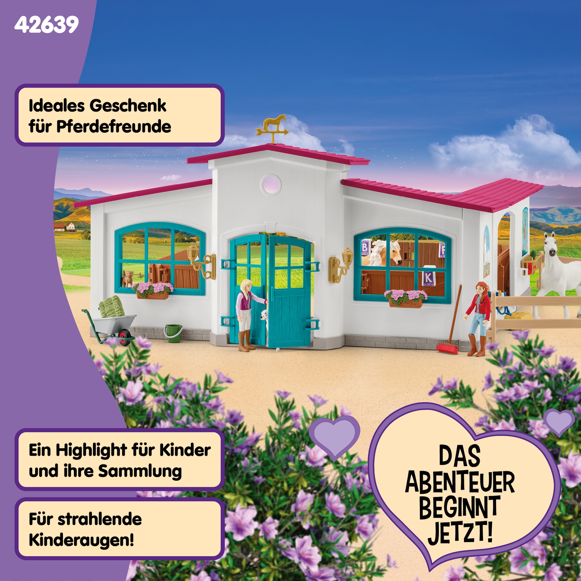 Schleich® Spielfigur »HORSE CLUB, Reithalle Peppertree (42639)«