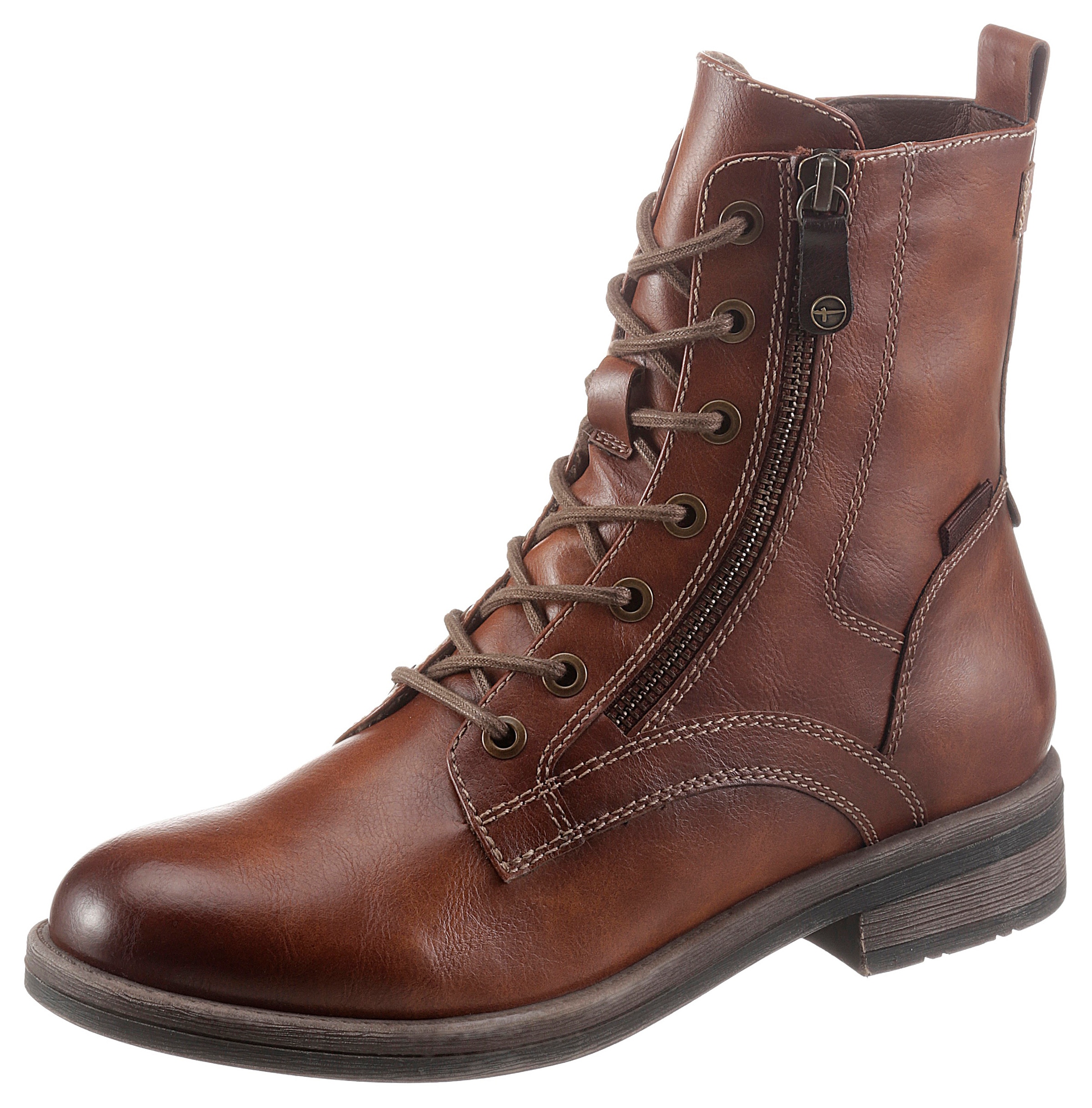 Image of Tamaris Schnürstiefelette "SHAE" Stiefelette mit Reissverschluss, Schnürstiefelette für Damen