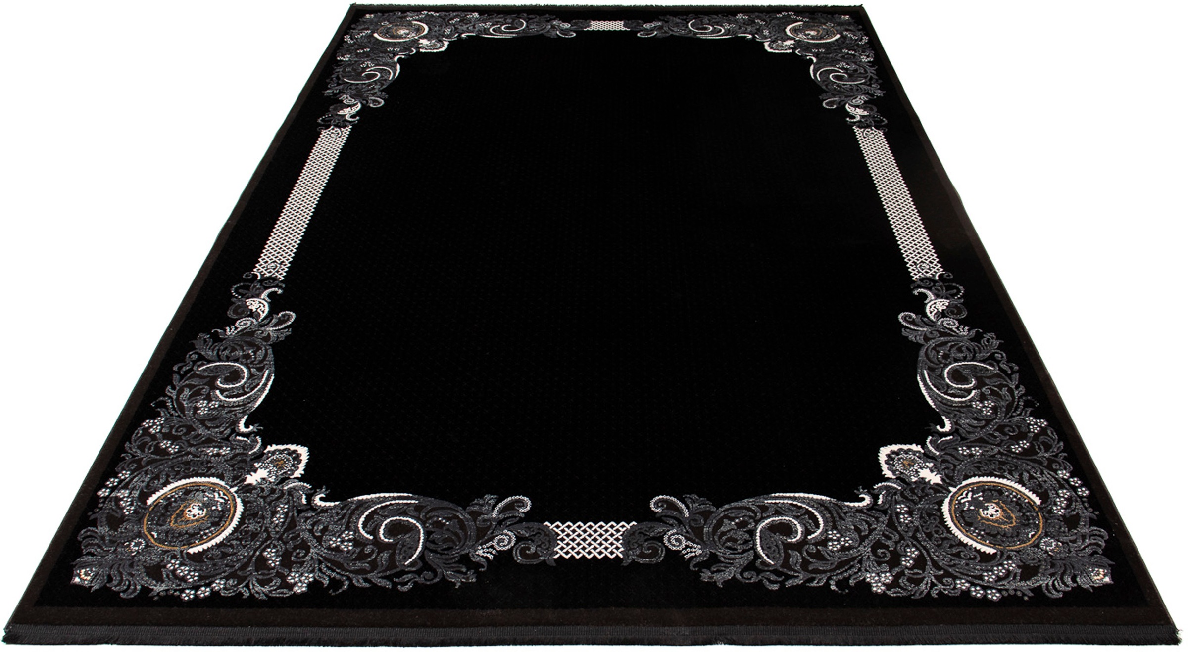 Image of morgenland Designteppich »Designer - 230 x 160 cm - dunkelblau«, rechteckig, 8 mm Höhe, Wohnzimmer, Handgeknüpft, Einzelstück mit Zertifikat bei Ackermann Versand Schweiz