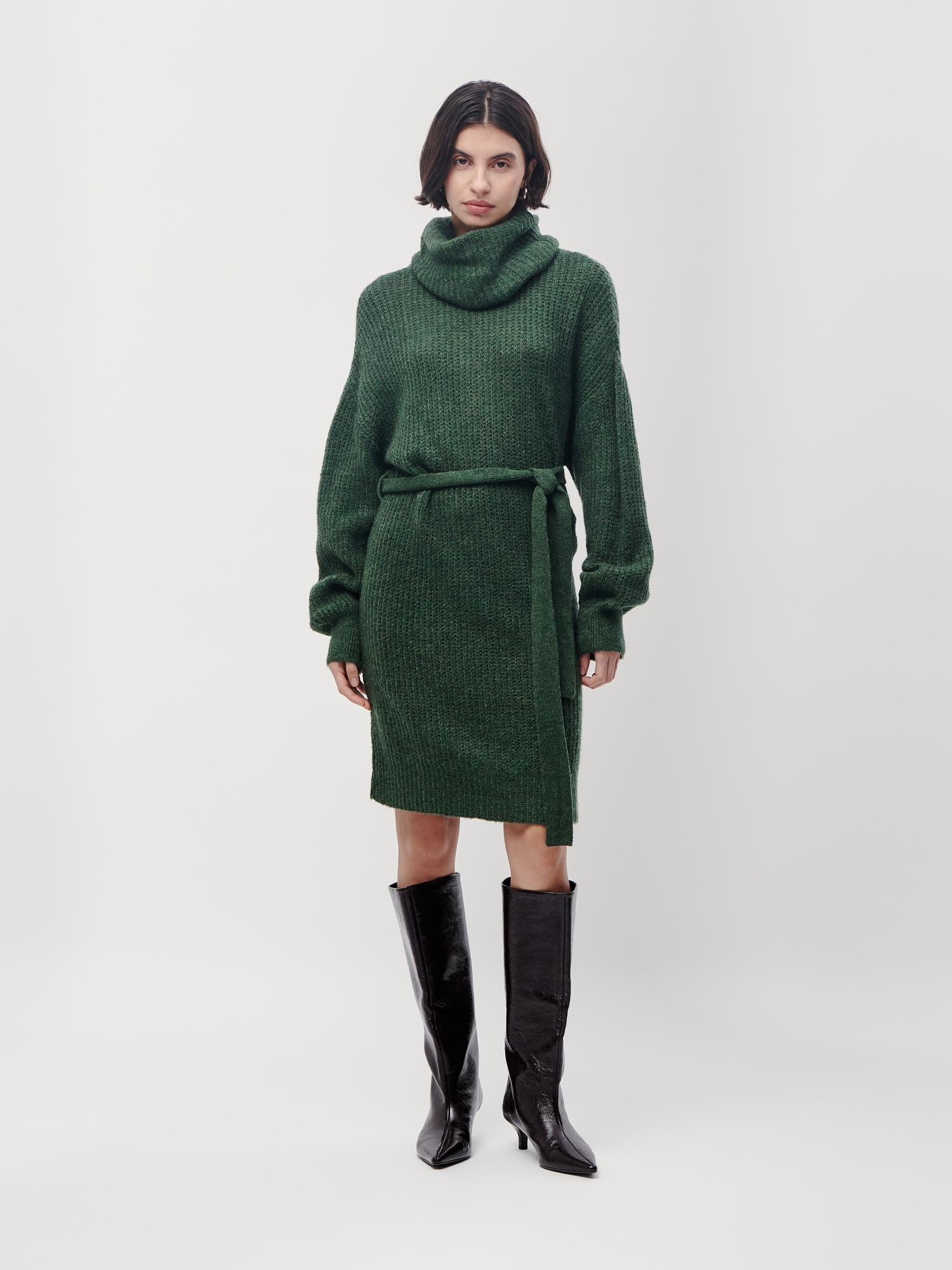 LeGer Robe en tricot »Colleen, LeGer by Lena Gercke« Sans poche Regular fit mit Rundhalsausschnitt