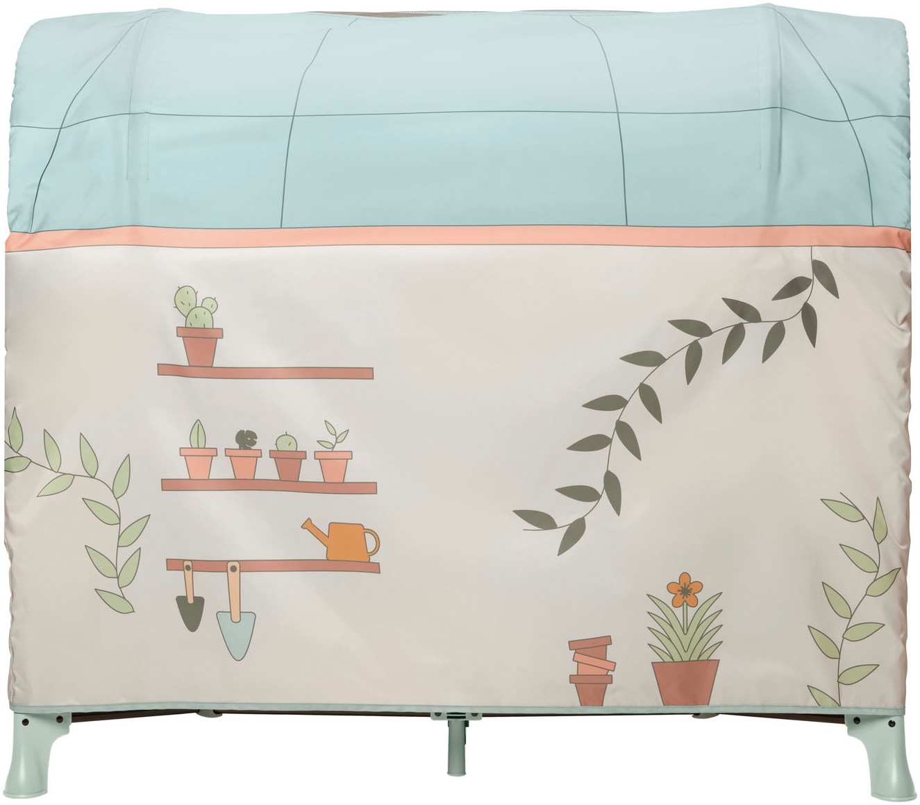 Hauck Bettzelt »Travel Bed Cover, Plants« Ergänzung für hauck Reisebetten (120 x 60 cm)