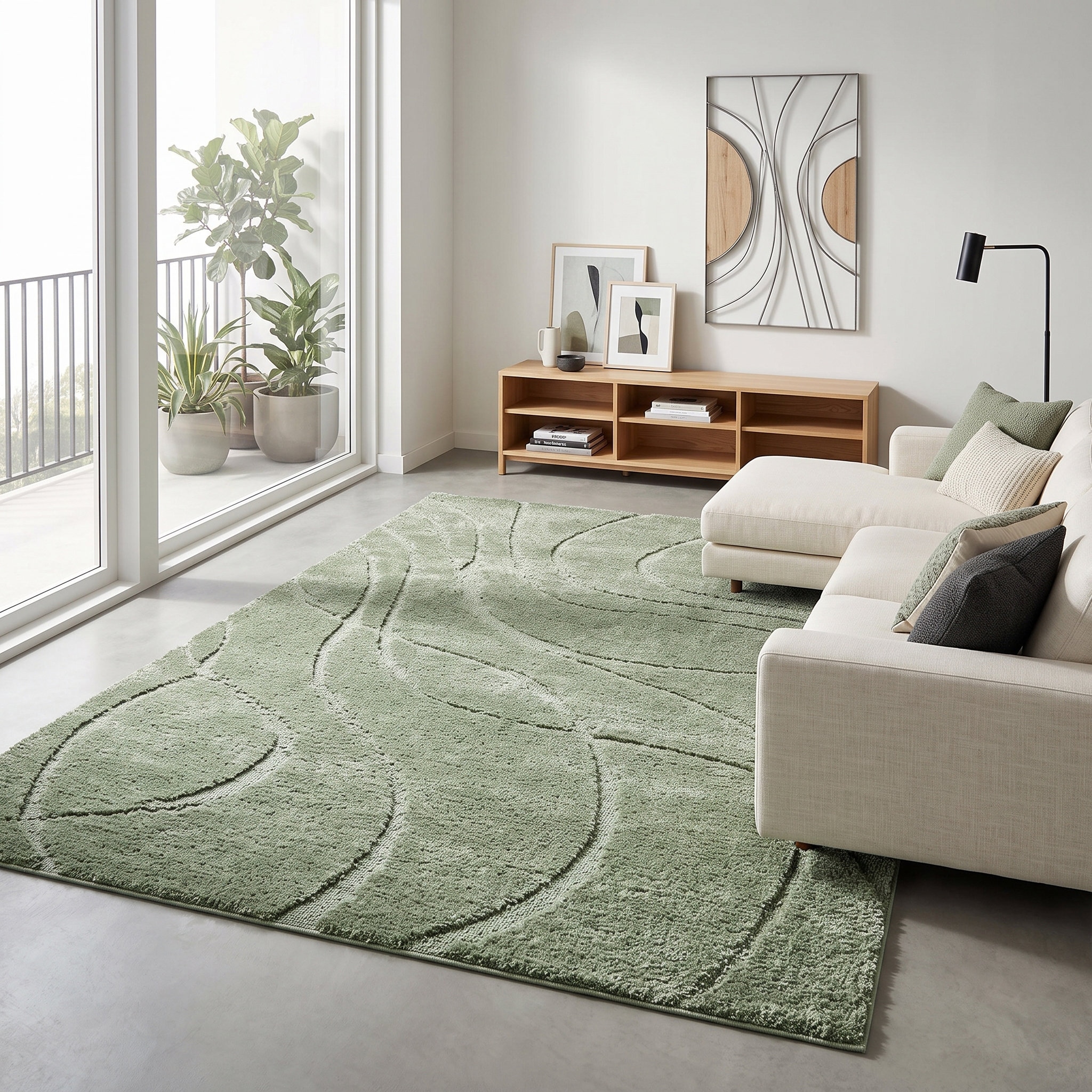 GOODproduct Tapis »Lavia, Wellenmuster, Hoch-Tief« Rectangulaire 20 mm Höhe Motif linéaire, design moderne, effet 3D, tapis design, salon