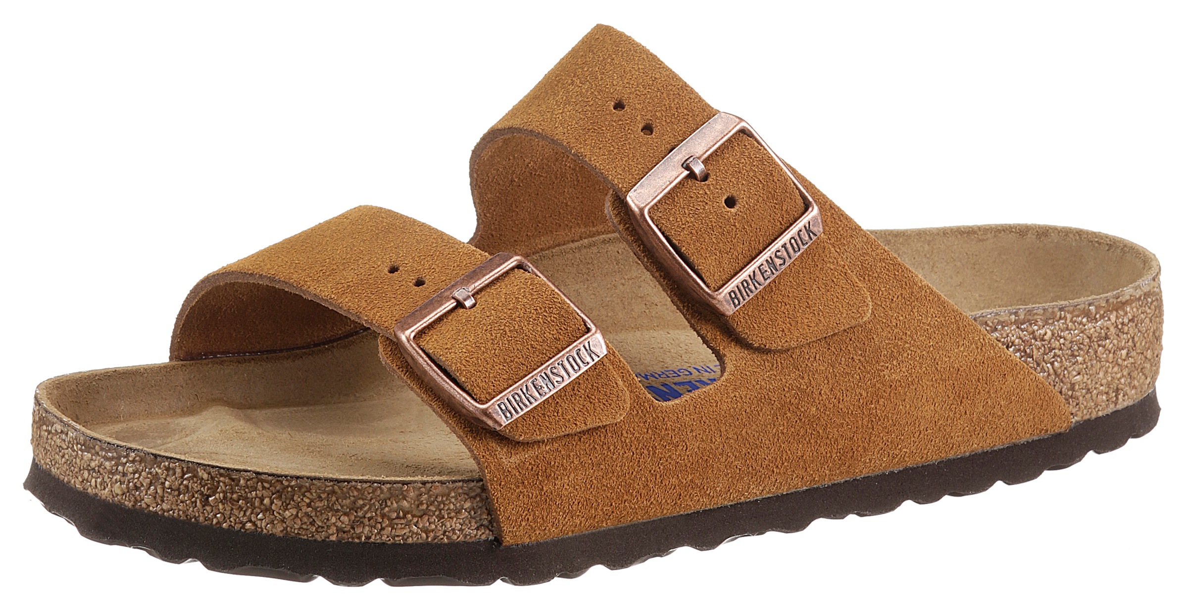 Image of Birkenstock Pantolette »Arizona«, mit vorgeformtem Fussbett, aus Leder bei Ackermann Versand Schweiz