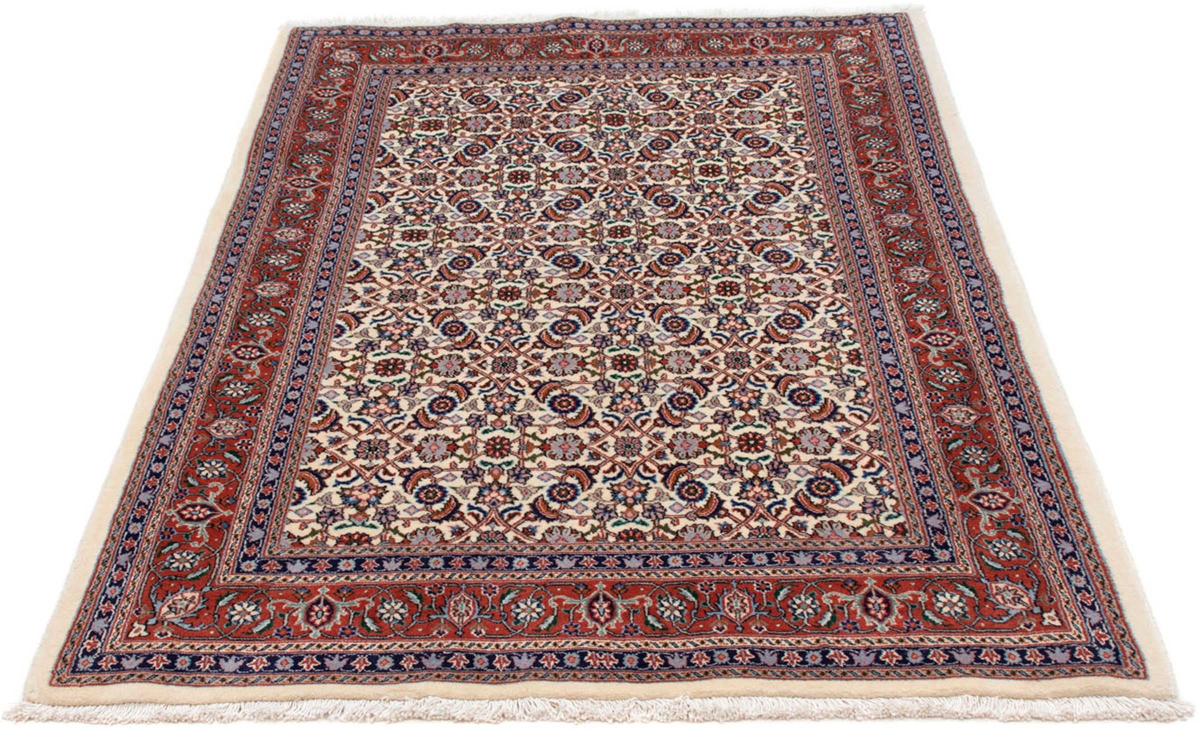 Image of morgenland Orientteppich »Perser - Classic - 159 x 110 cm - beige«, rechteckig, 10 mm Höhe, Wohnzimmer, Handgeknüpft, Einzelstück mit Zertifikat bei Ackermann Versand Schweiz