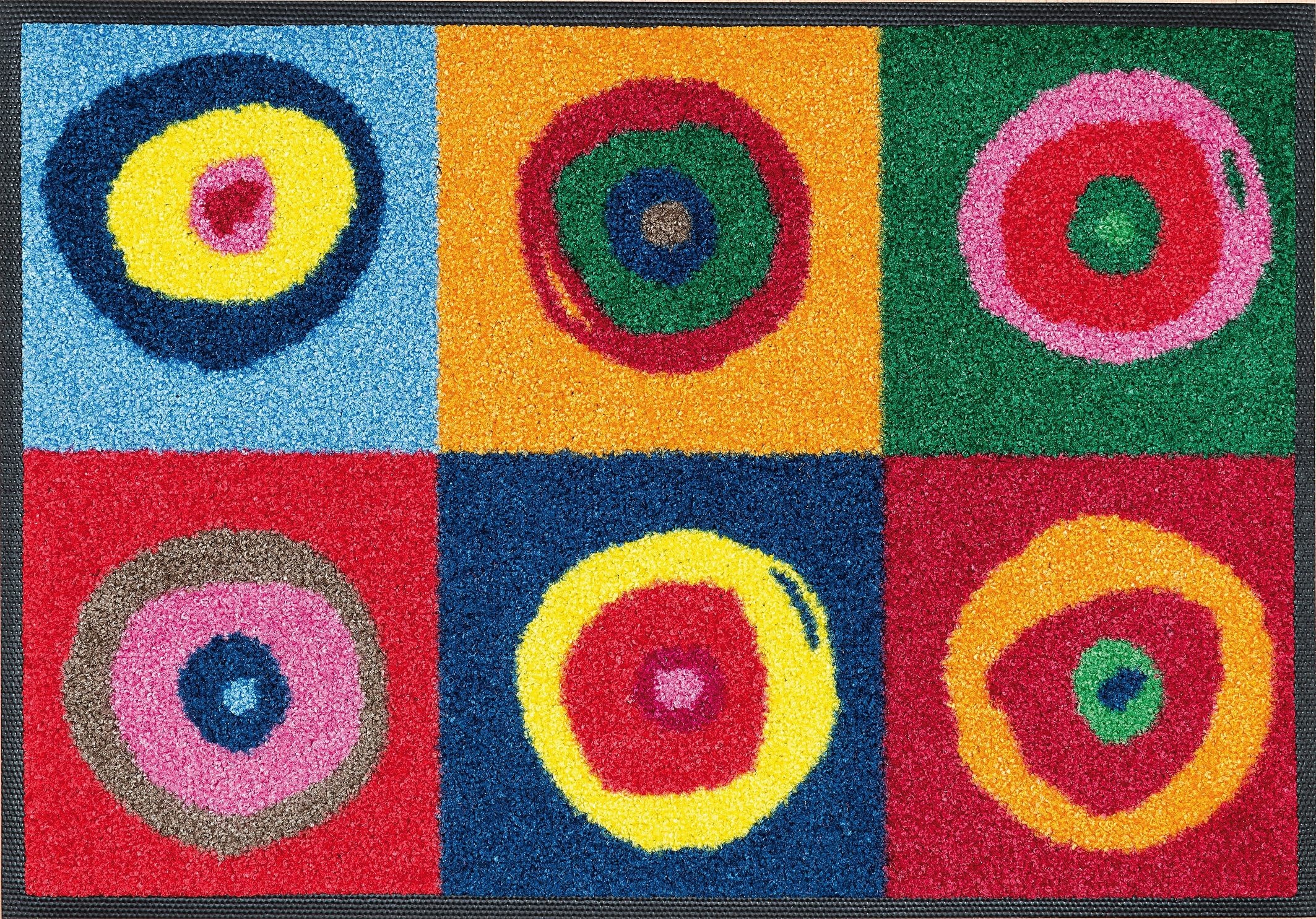 Image of wash+dry by Kleen-Tex Fussmatte "Sergej" rechteckig 7 mm Höhe Schmutzfangmatte, rutschhemmend, In- und Outdoor geeignet, waschbar