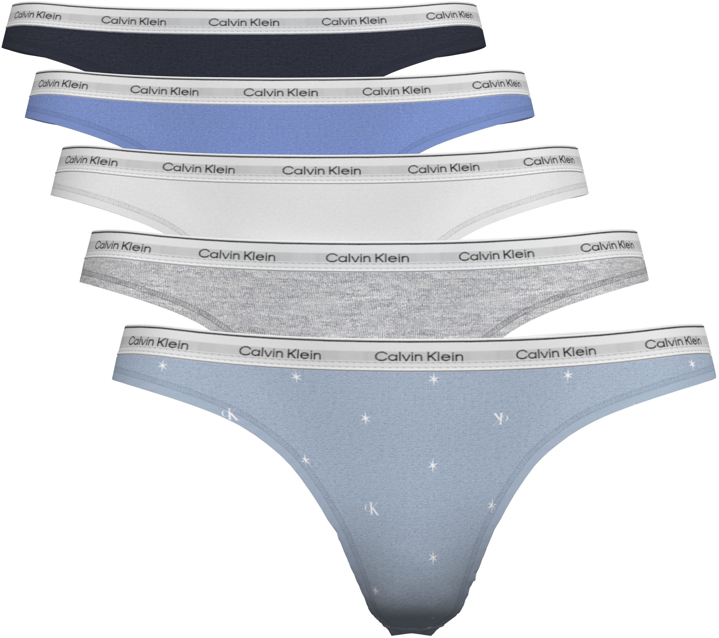 Image of Calvin Klein Underwear Tanga "THONG 5 PK" Packung, Körpernahe Passform