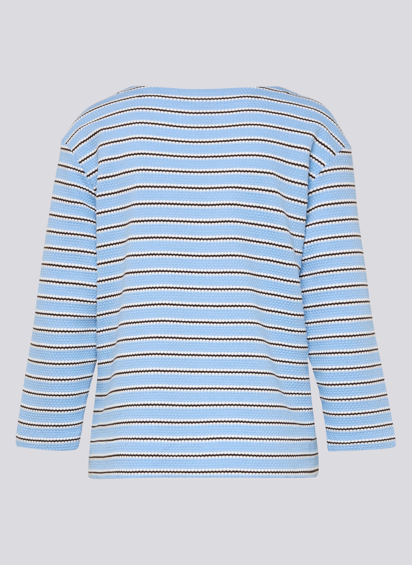 Rabe 3/4-Arm-Shirt Strick-Look und gestreift