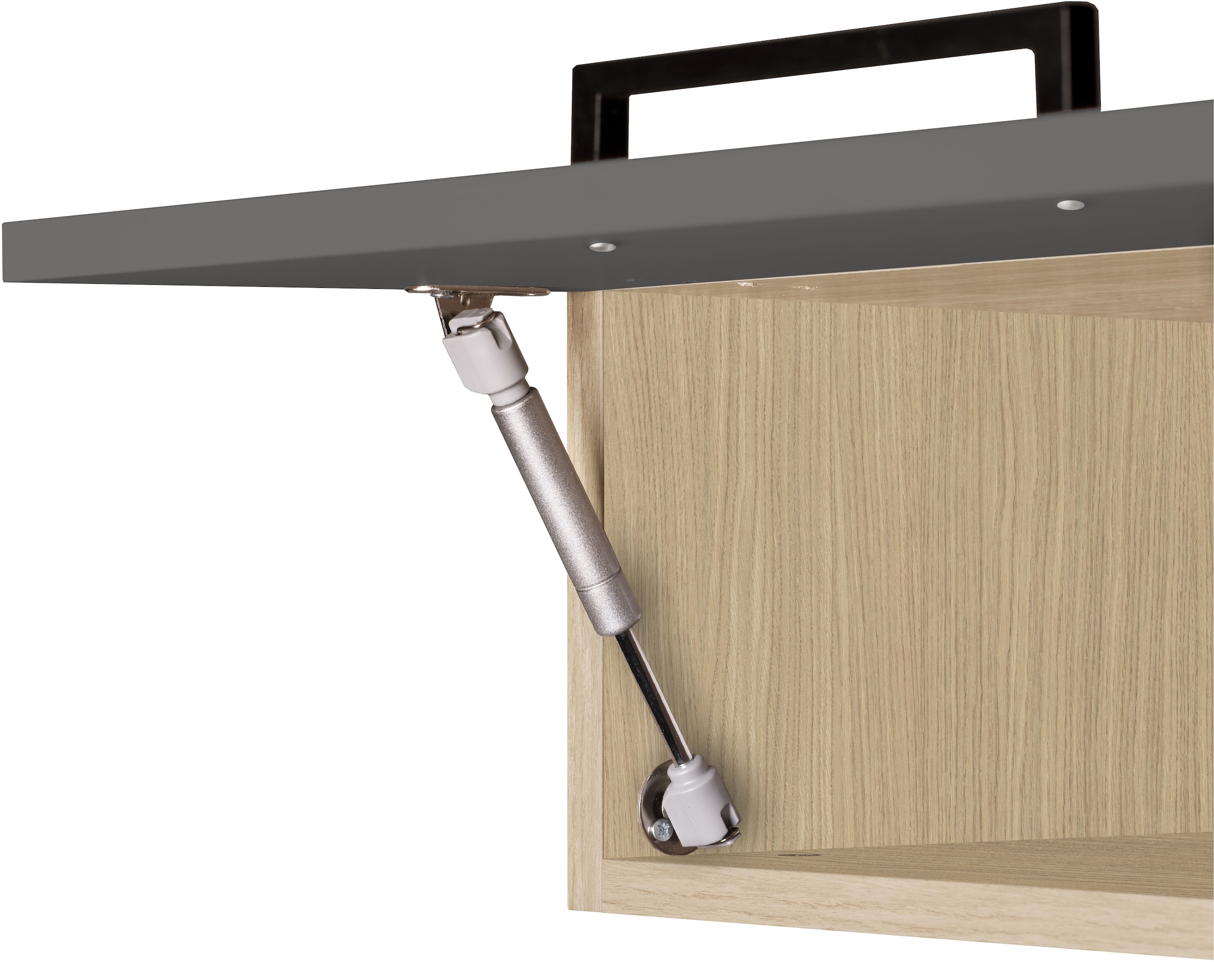 KOCHSTATION Kitchenette »Luna, Einbauküche, Zeilenküche, mit Soft-Close Funktion, Made in Italy« Breite 300 cm ohne E-Geräte, mit Spüle+Siphon und Aufsatz