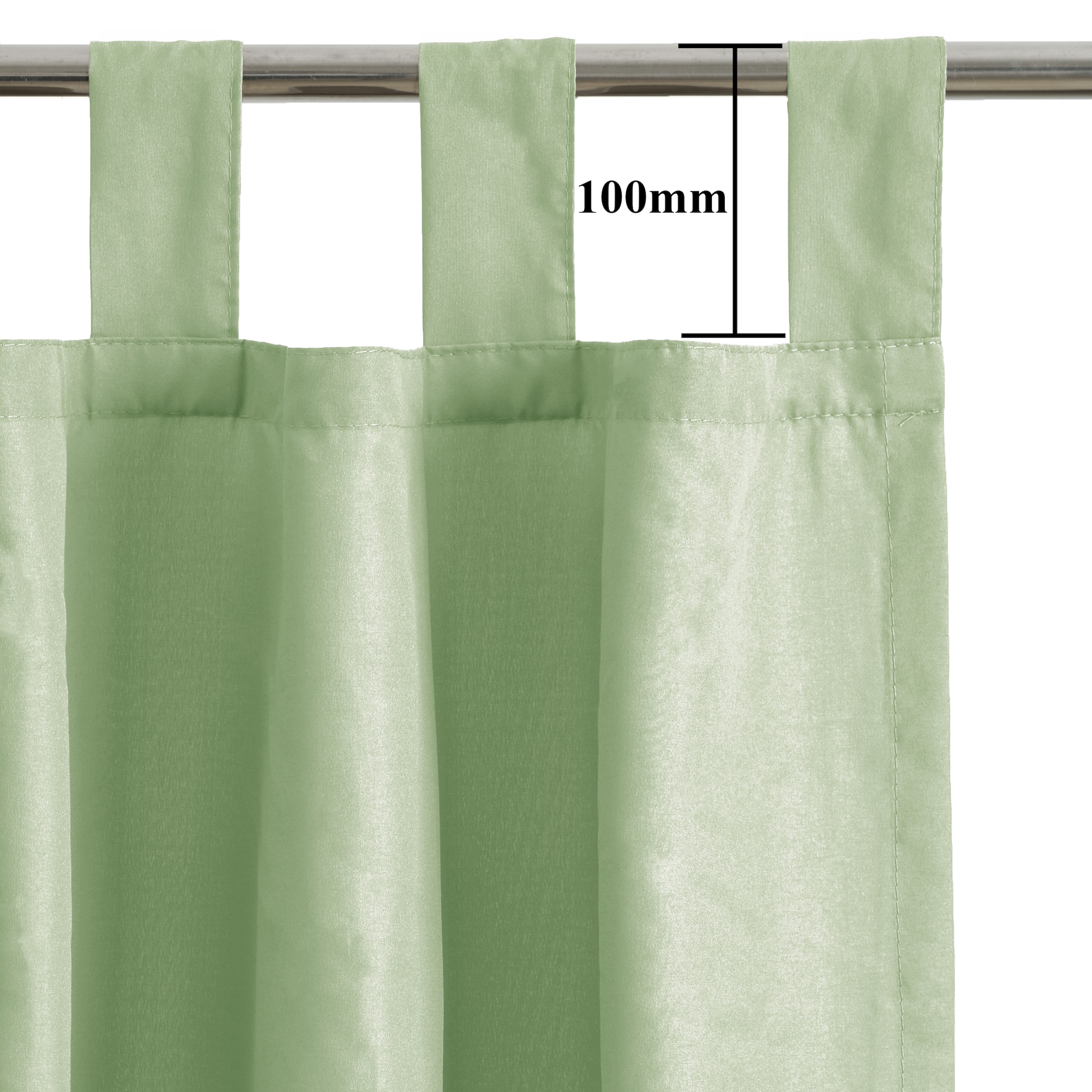 GOODproduct Vorhang »Raja mit Schlaufen, 2er Pack, blickdicht, Topseller« Schlaufen 2 Stk. tlg. 2er-Set, Bestseller, einfarbig, modern, pflegeleichte Mikrofaser