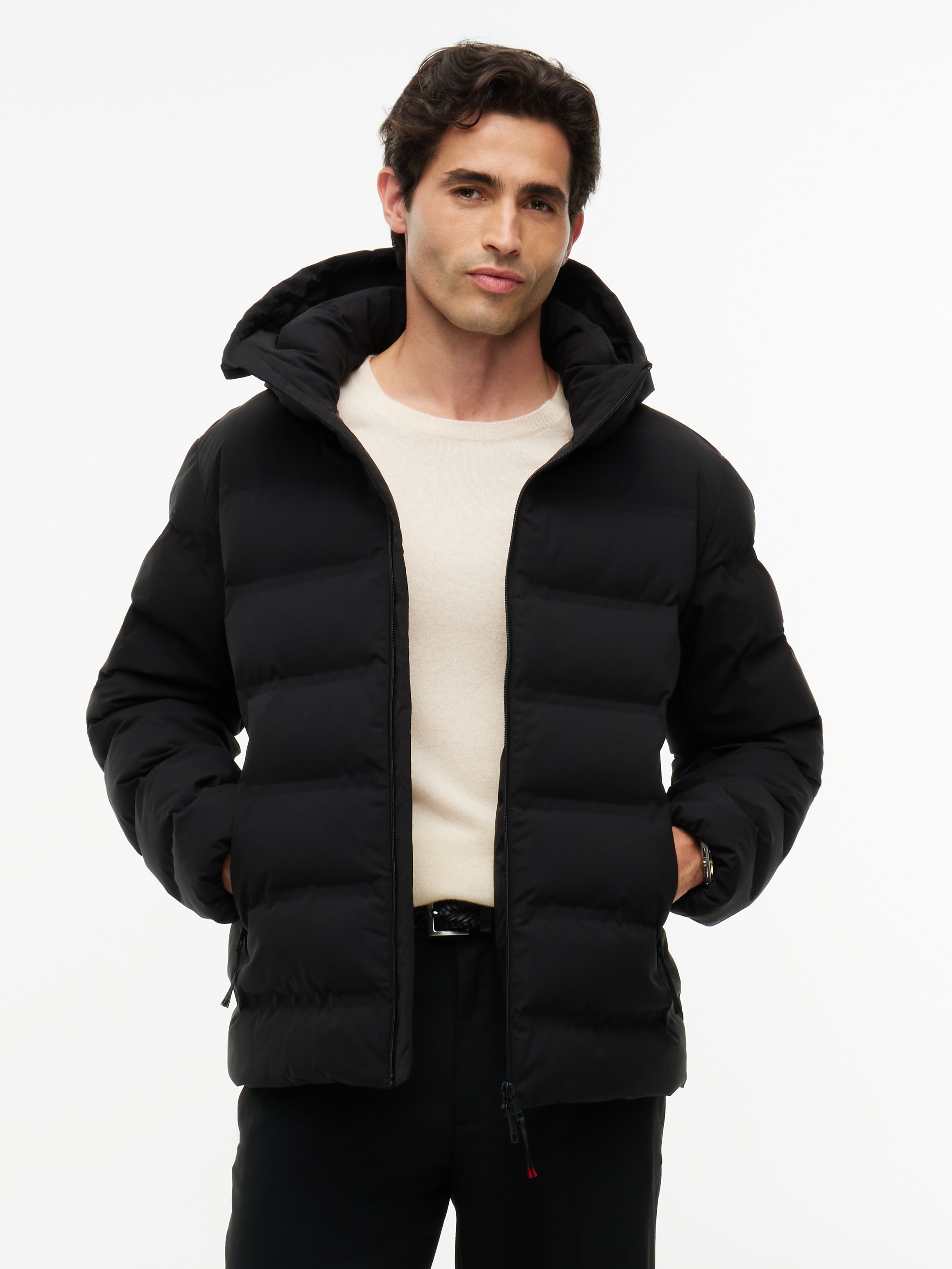 Image of Tommy Hilfiger Steppjacke "TECH HEAT SEALED JACKET" mit Kapuze wärmeversiegelt, Winter, 2-Wege-Reissverschluss