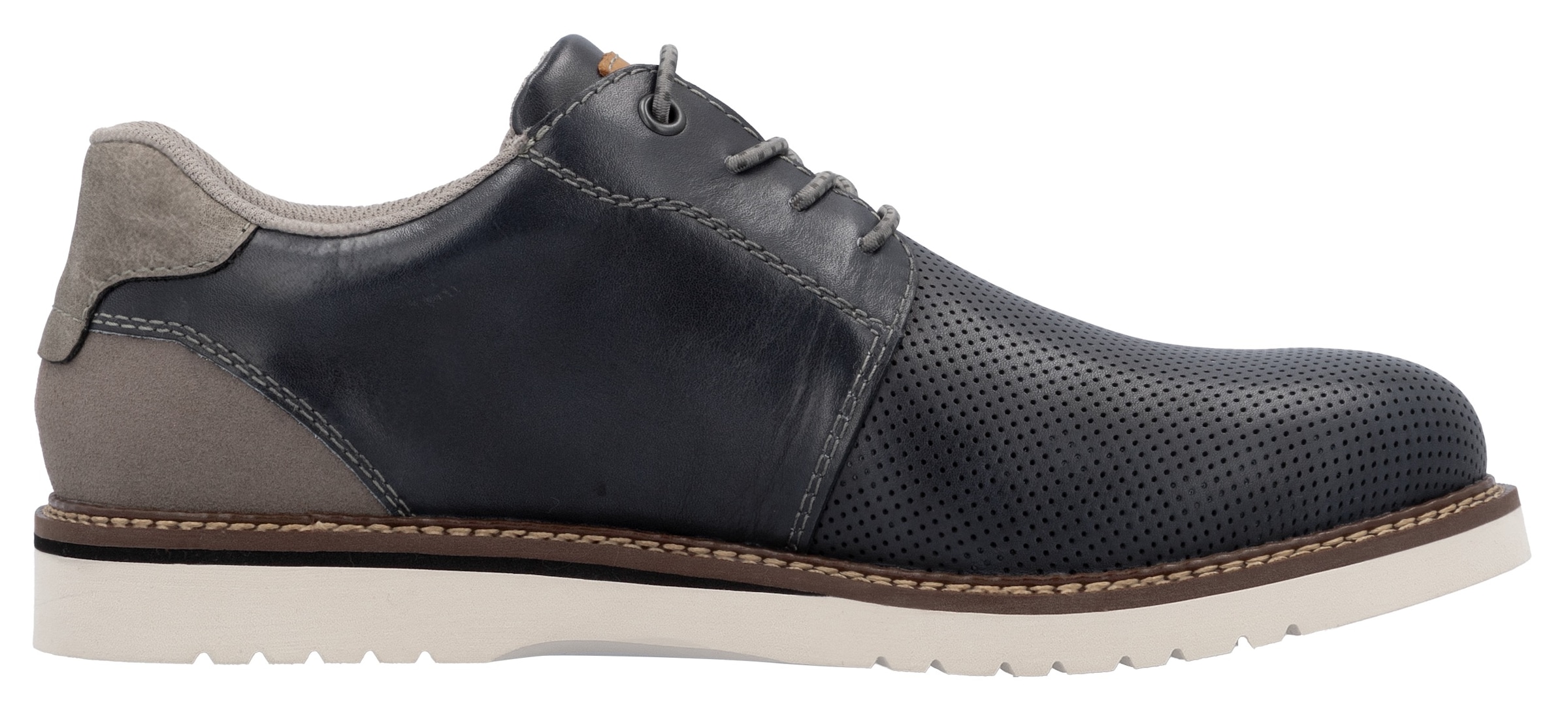 Rieker Schnürschuh  , Halbschuh, Casual-Schnürer mit leichtem Einstieg dank Gummizug
